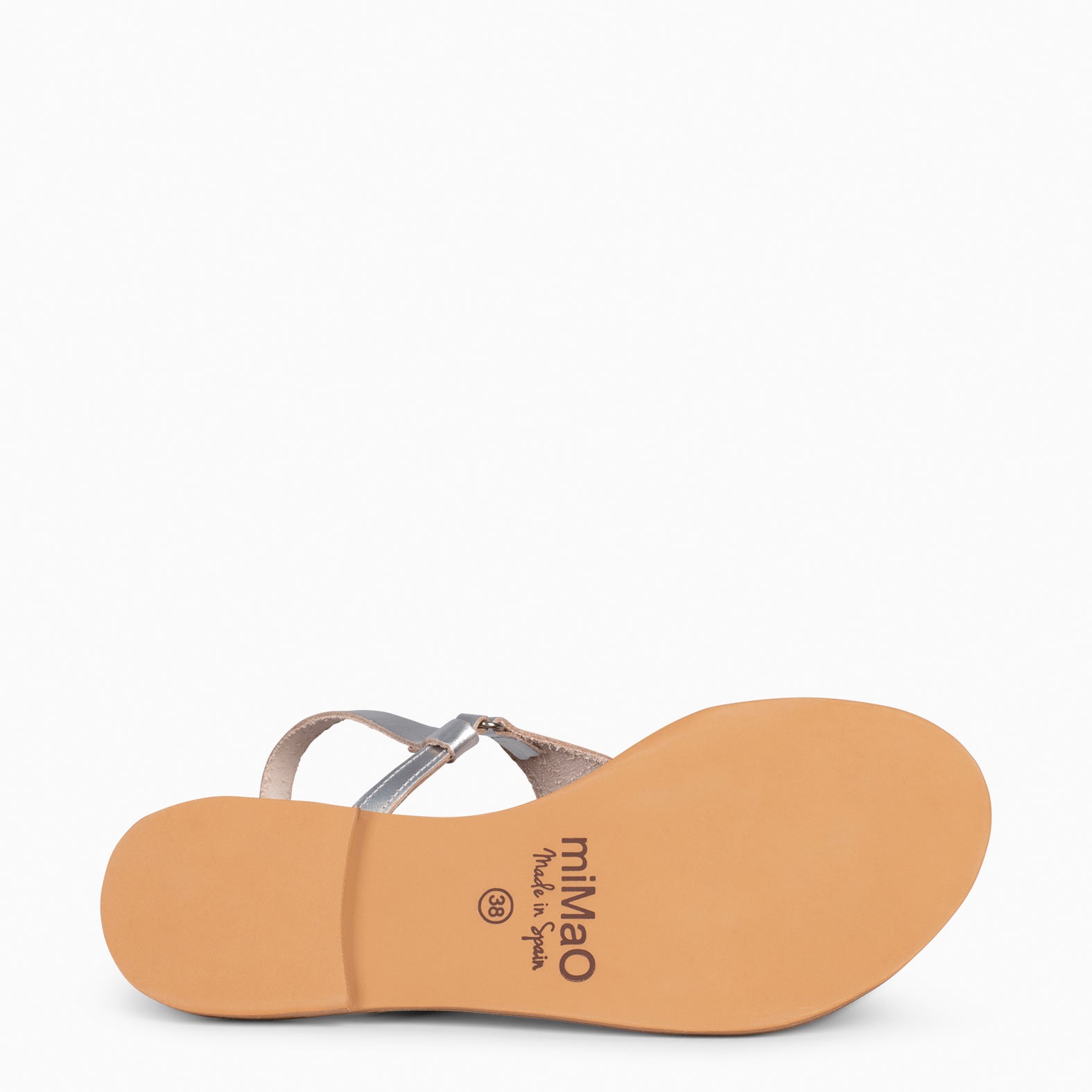 GAZANIA - Sandalias de dedo para mujer PLATEADAS con hebilla