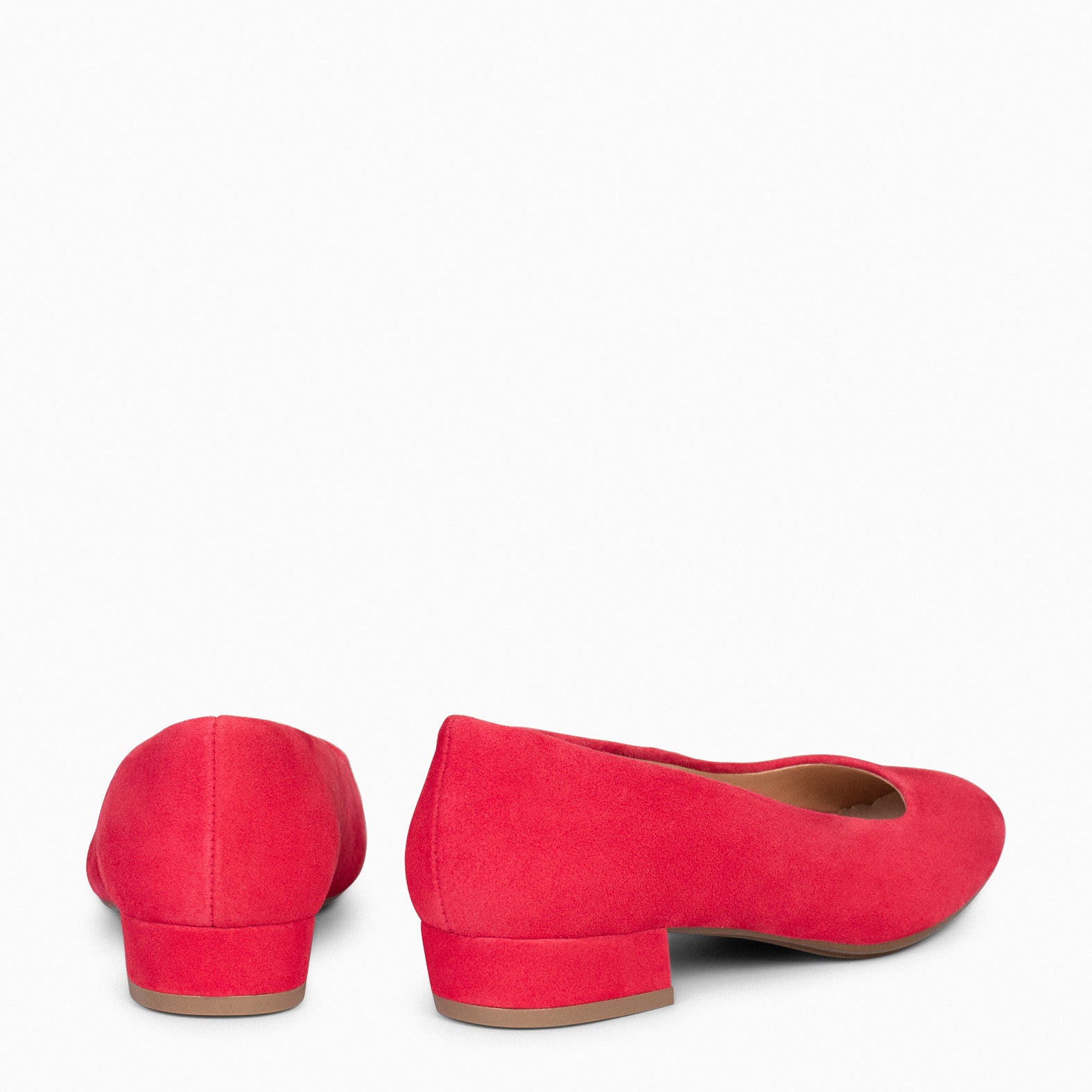 URBAN XS - Zapatos de tacón bajo de ante ROJO