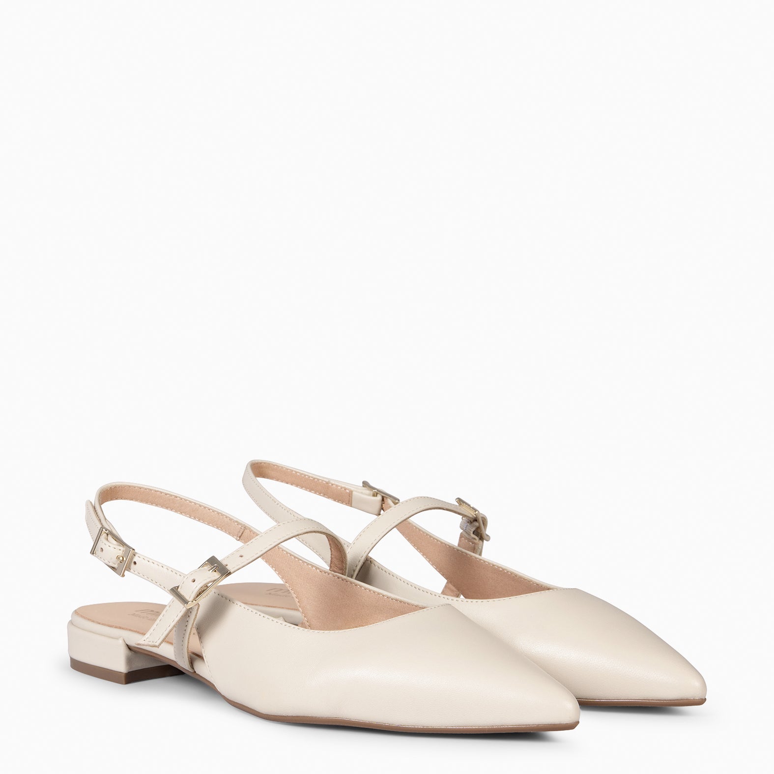 EVA - ZAPATOS ELEGANTES DESTALONADOS HUESO