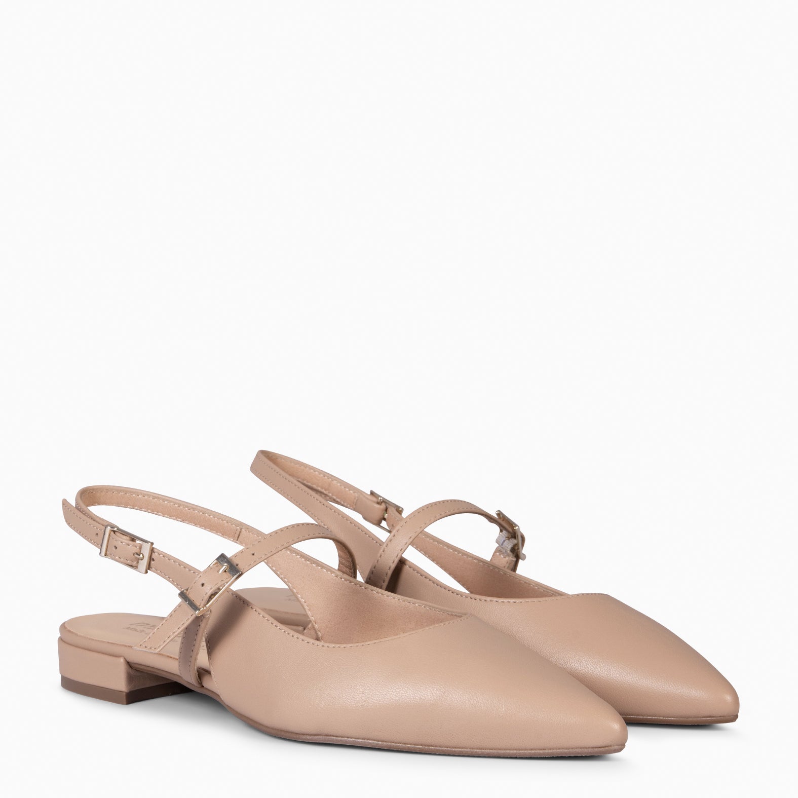 EVA - ZAPATOS ELEGANTES DESTALONADOS NUDE