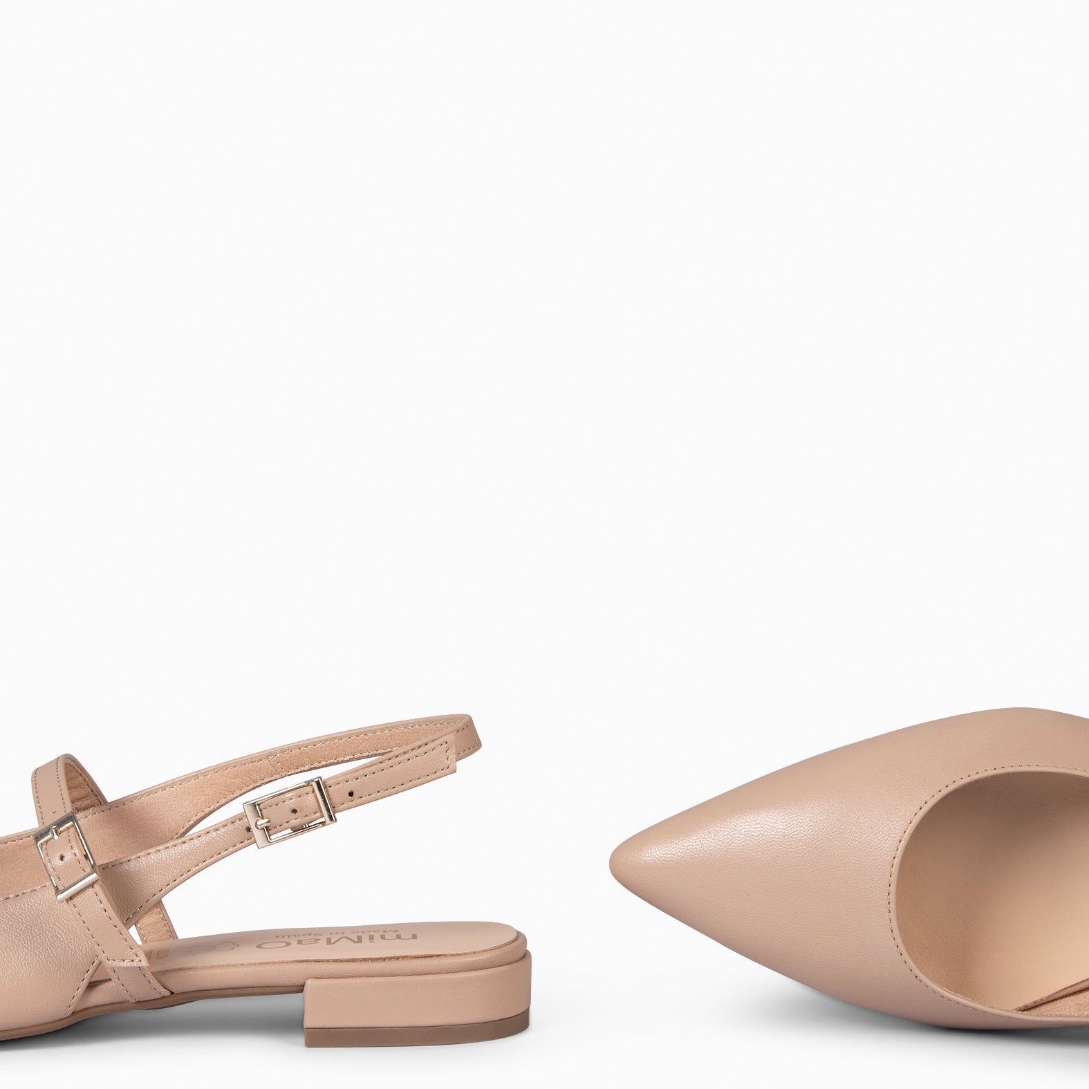 EVA - ZAPATOS ELEGANTES DESTALONADOS NUDE