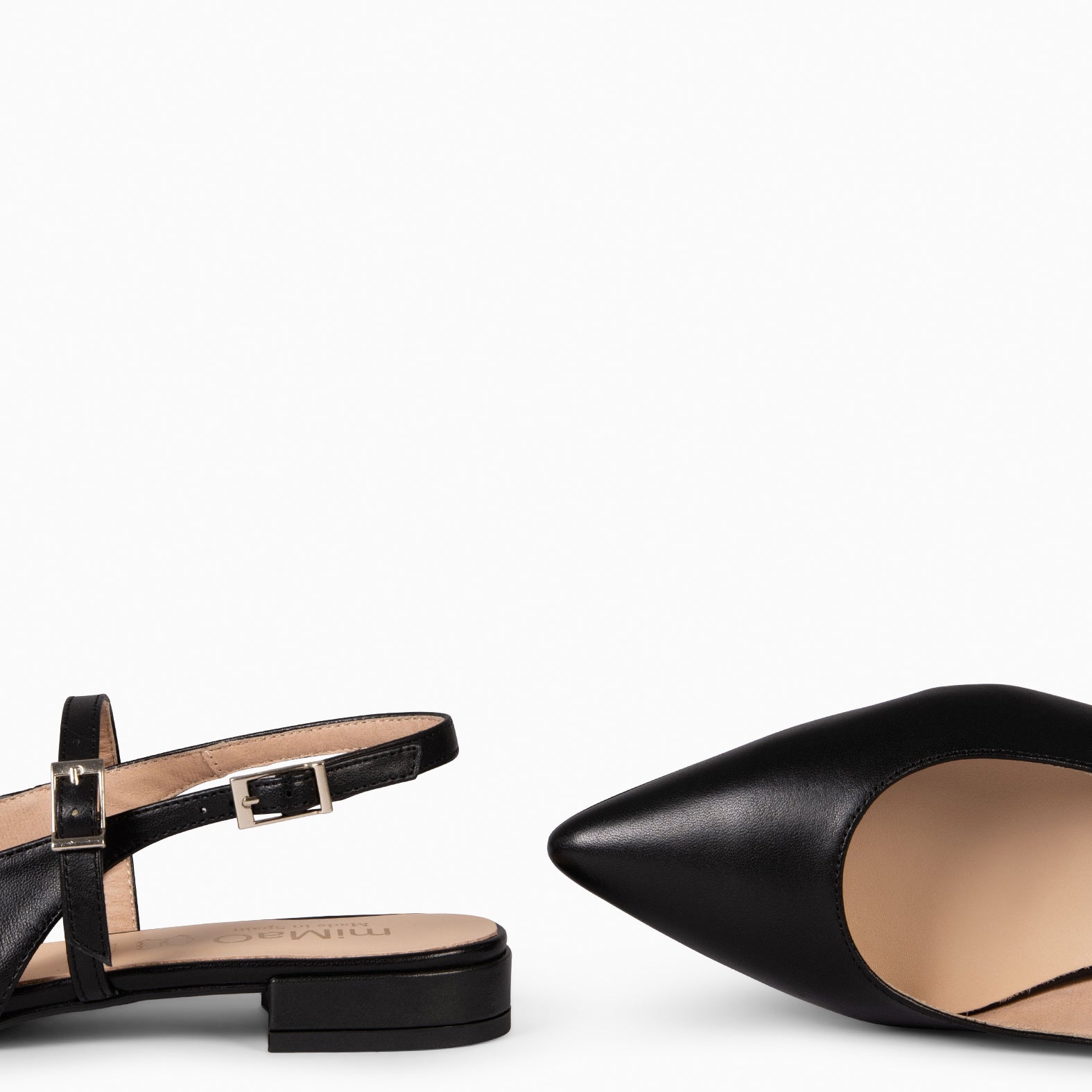 EVA - ZAPATOS ELEGANTES DESTALONADOS NEGRO