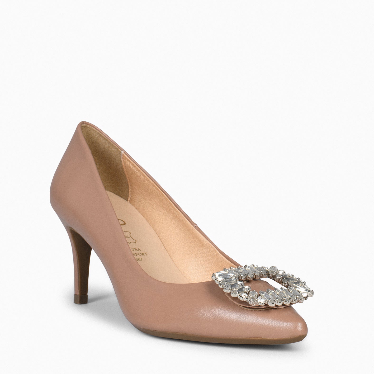 ELLA - Zapatos de tacón de aguja con adorno TAUPE