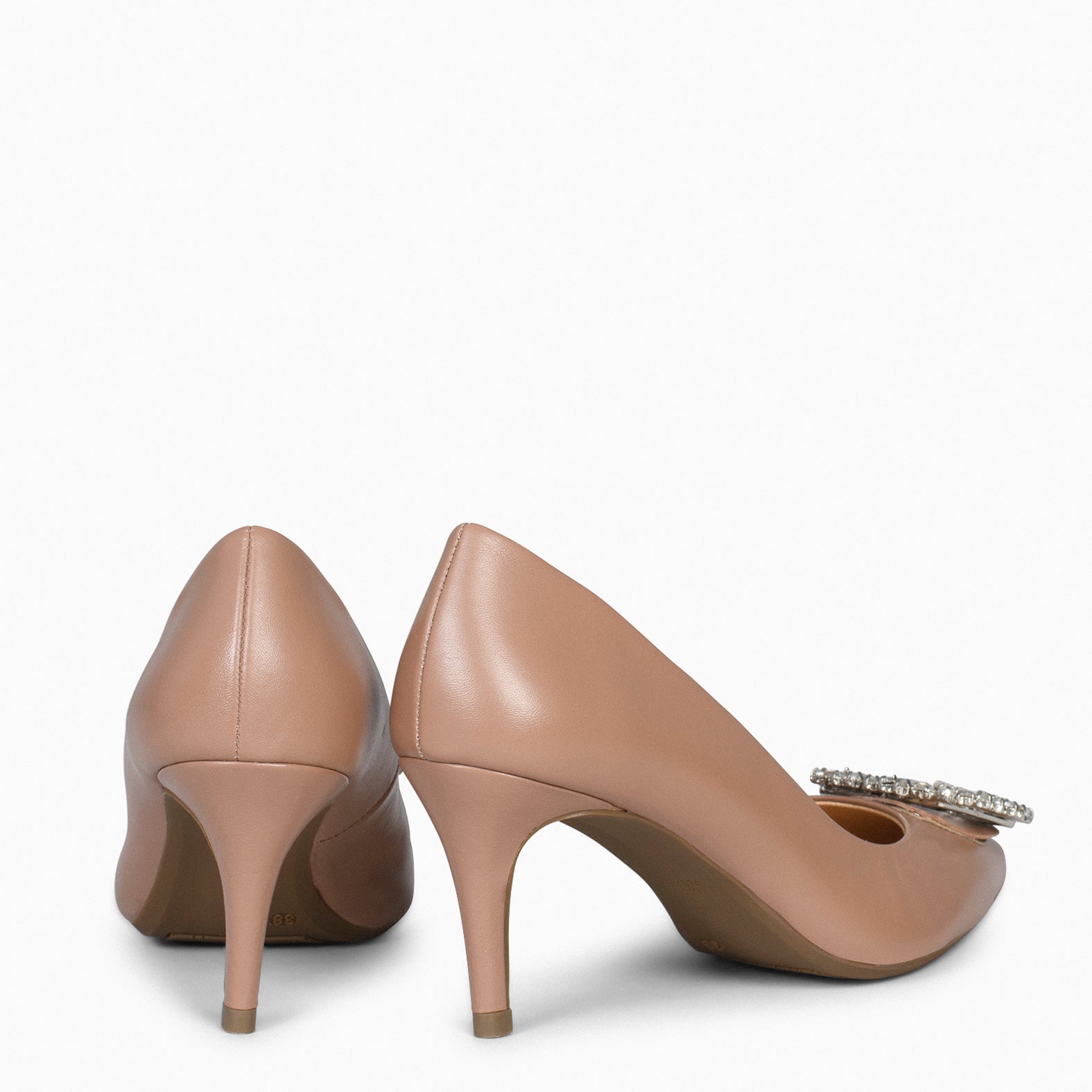 ELLA - Zapatos de tacón de aguja con adorno TAUPE