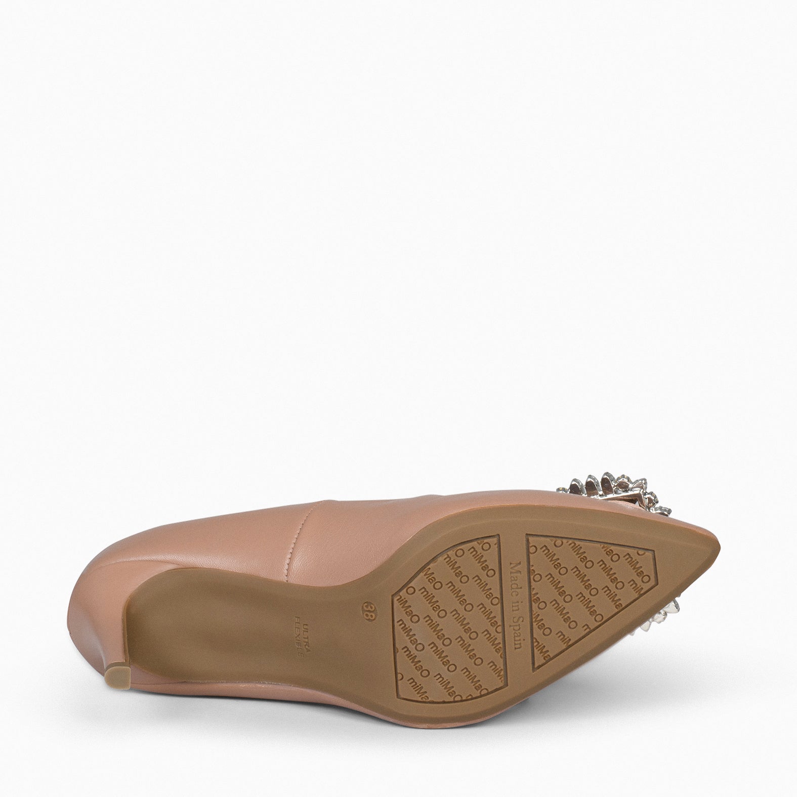 ELLA - Zapatos de tacón de aguja con adorno TAUPE