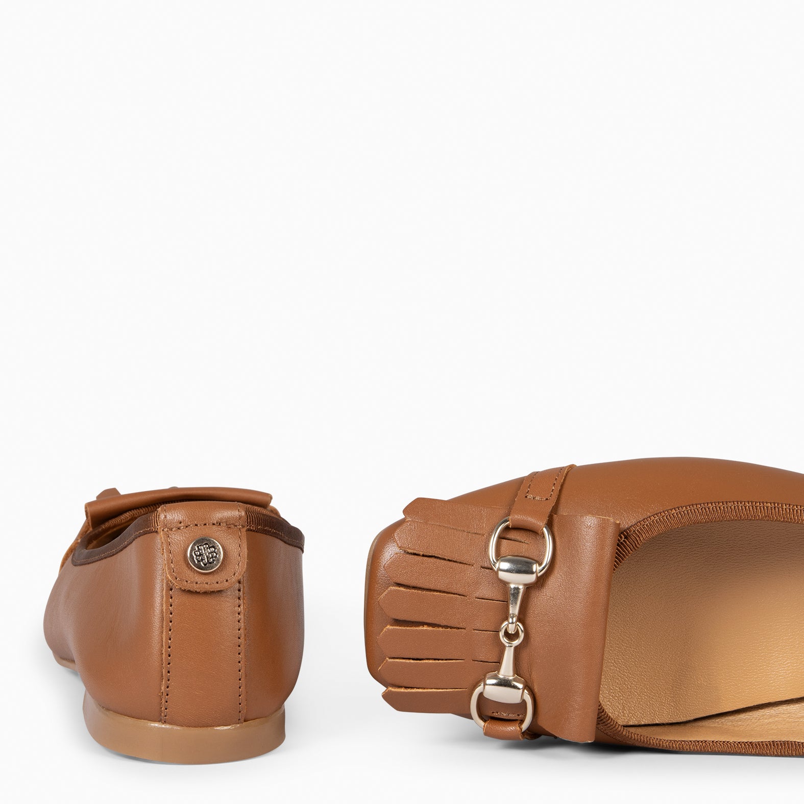 ZOY - Manoletina con puntera cuadrada CAMEL