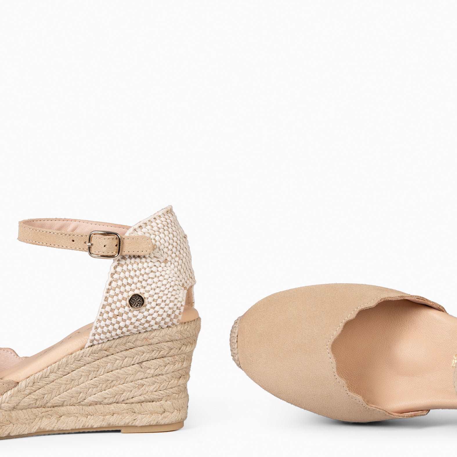 MIAMI - CUÑAS DE ESPARTO DE SERRAJE BEIGE