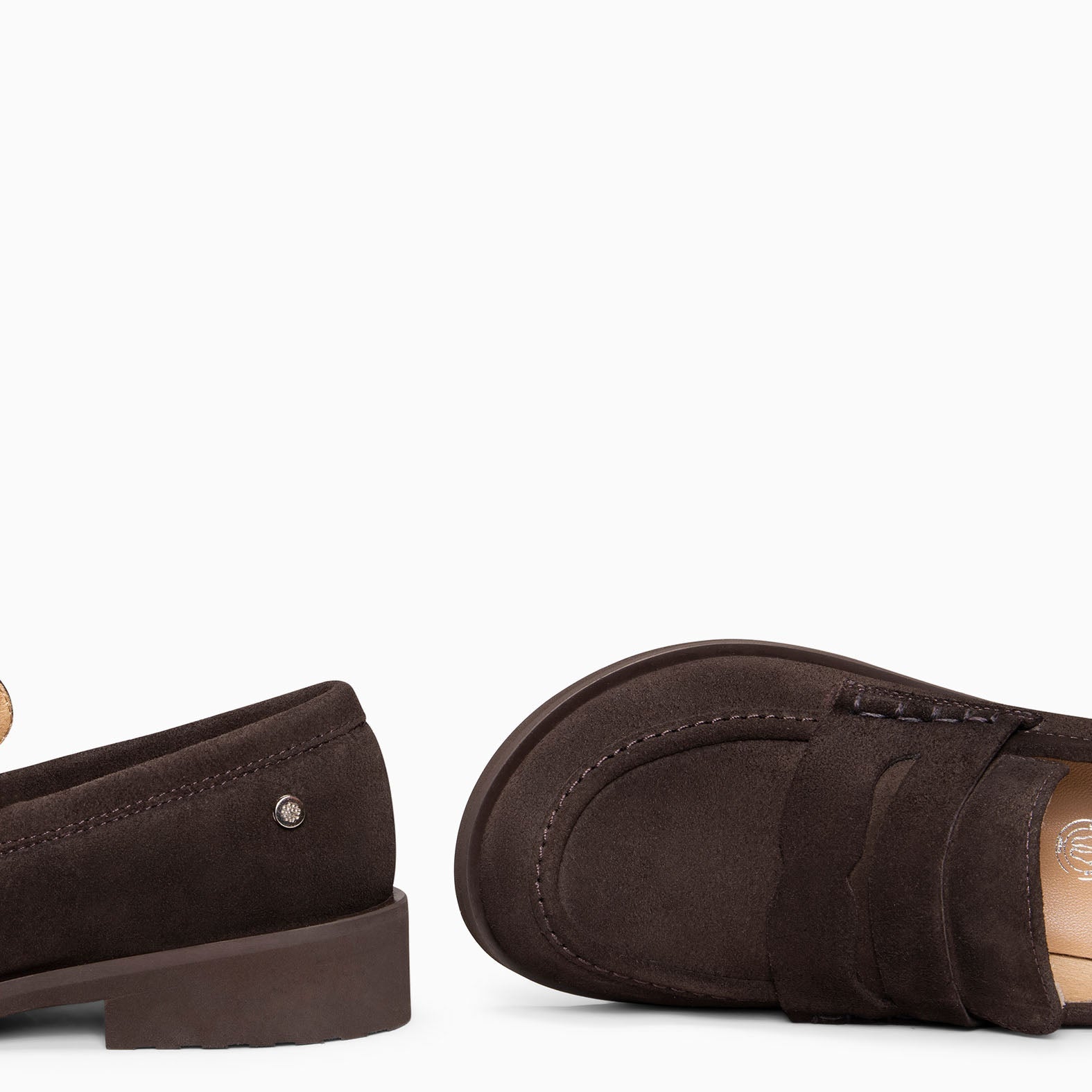 HARVARD - Mocasines planos de piel MARRON