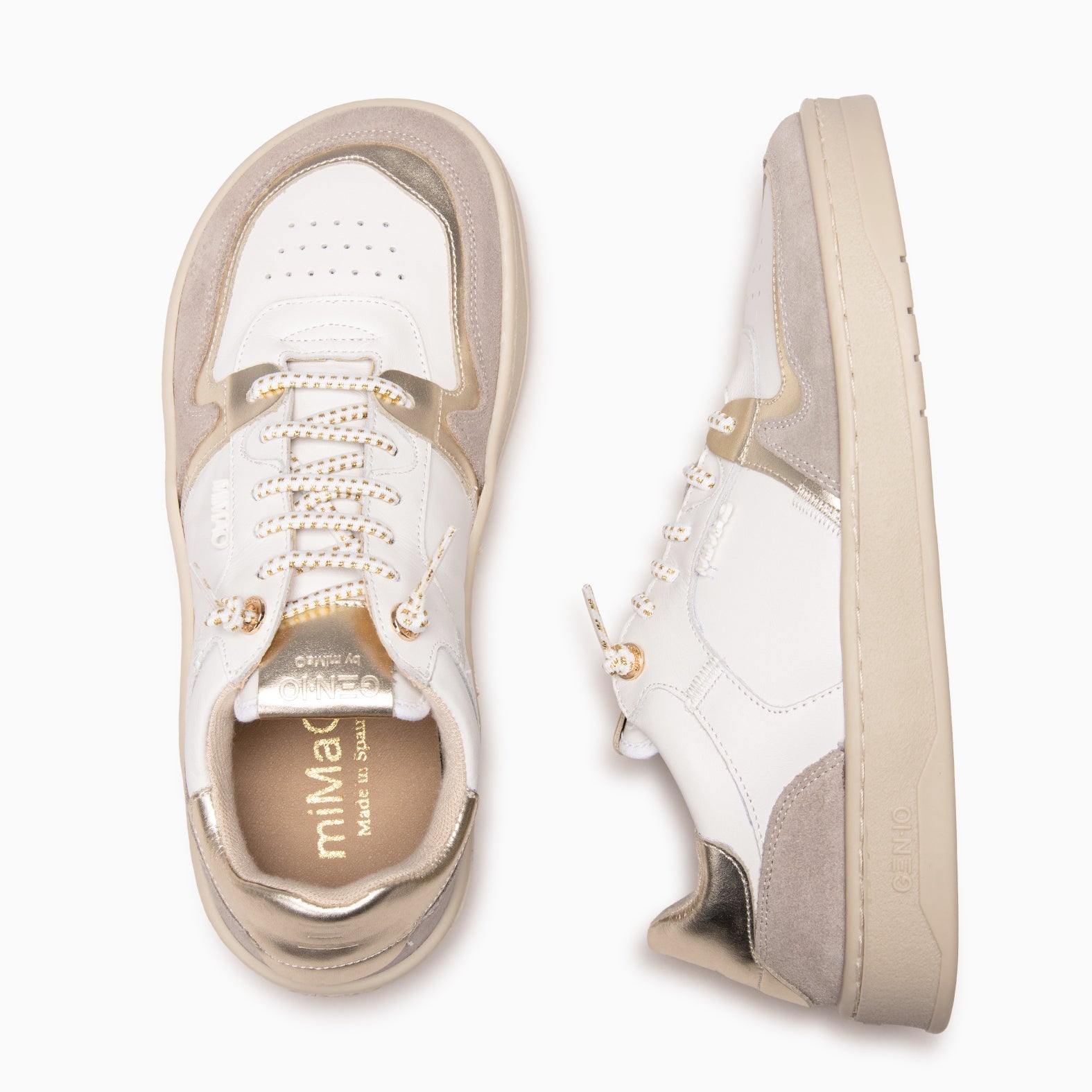 GEN-IO - Zapatillas baresoft BLANCO GRIS