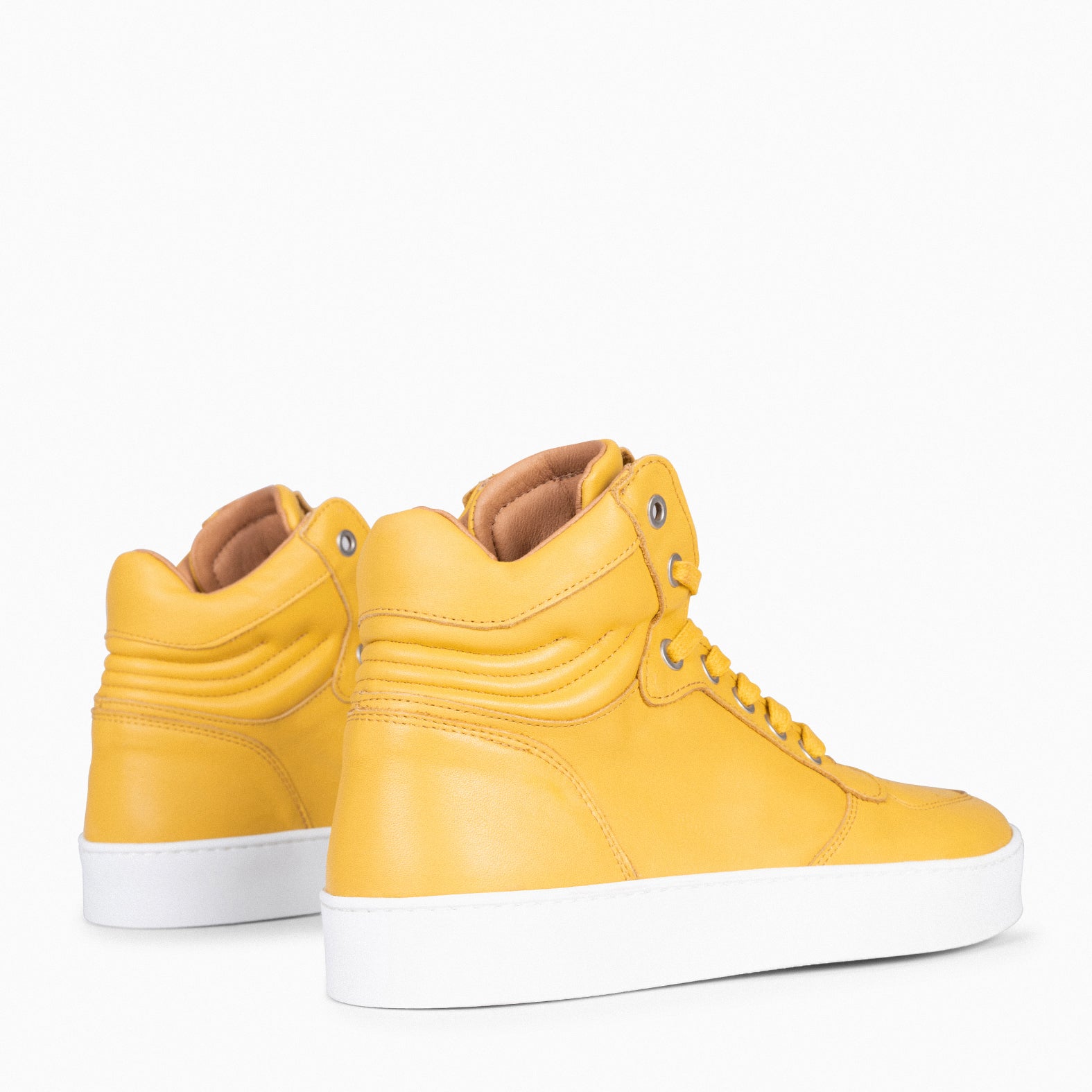 BASKET - Zapatillas Altas de Mujer MOSTAZA