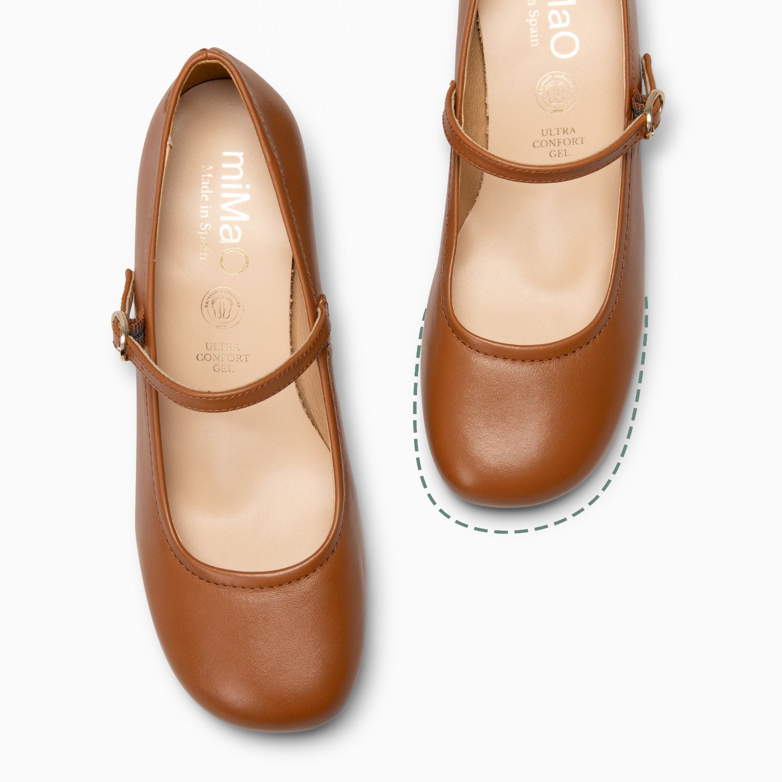 ROSALÍA - MERCEDITAS DE TACÓN ESTILO BAREFOOT CAMEL