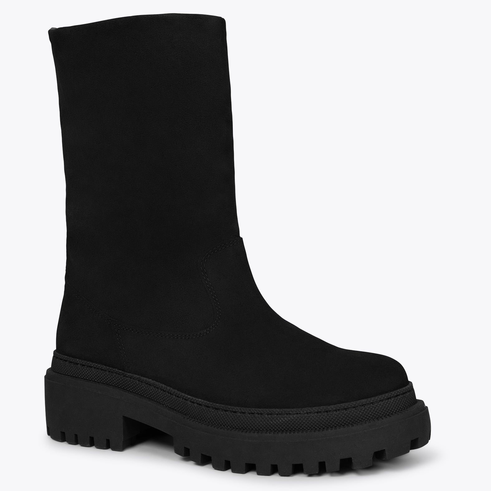 POLAR Botas NEGRAS de piel hidrófuga