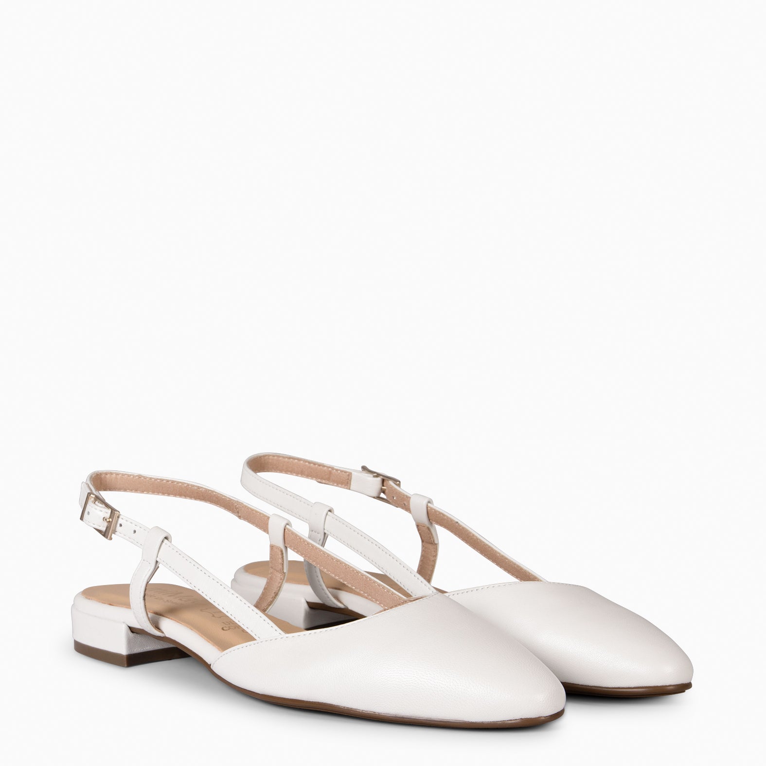 BRUNCH – Zapatos Planos Destalonados NACAR
