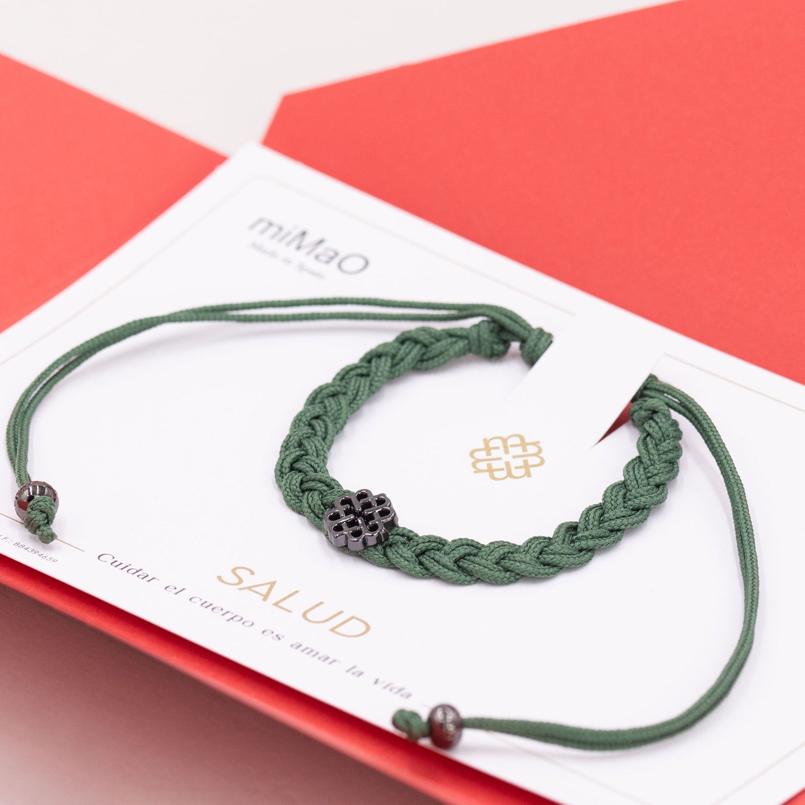 PULSERA VERDE MUSGO DE LA SALUD