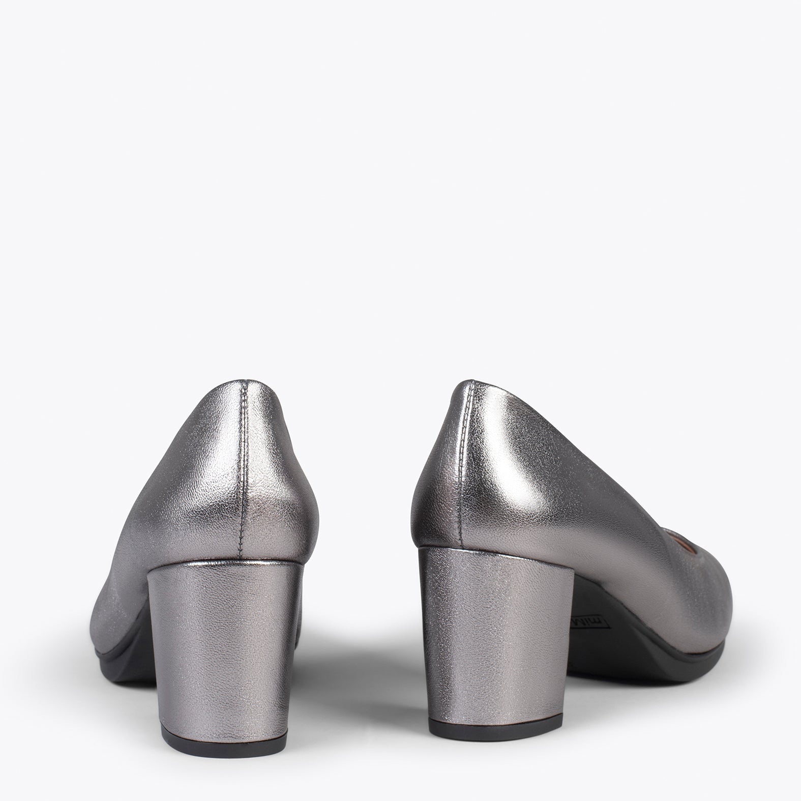 URBAN S SPLASH - Zapatos de piel metalizada PLATEADO