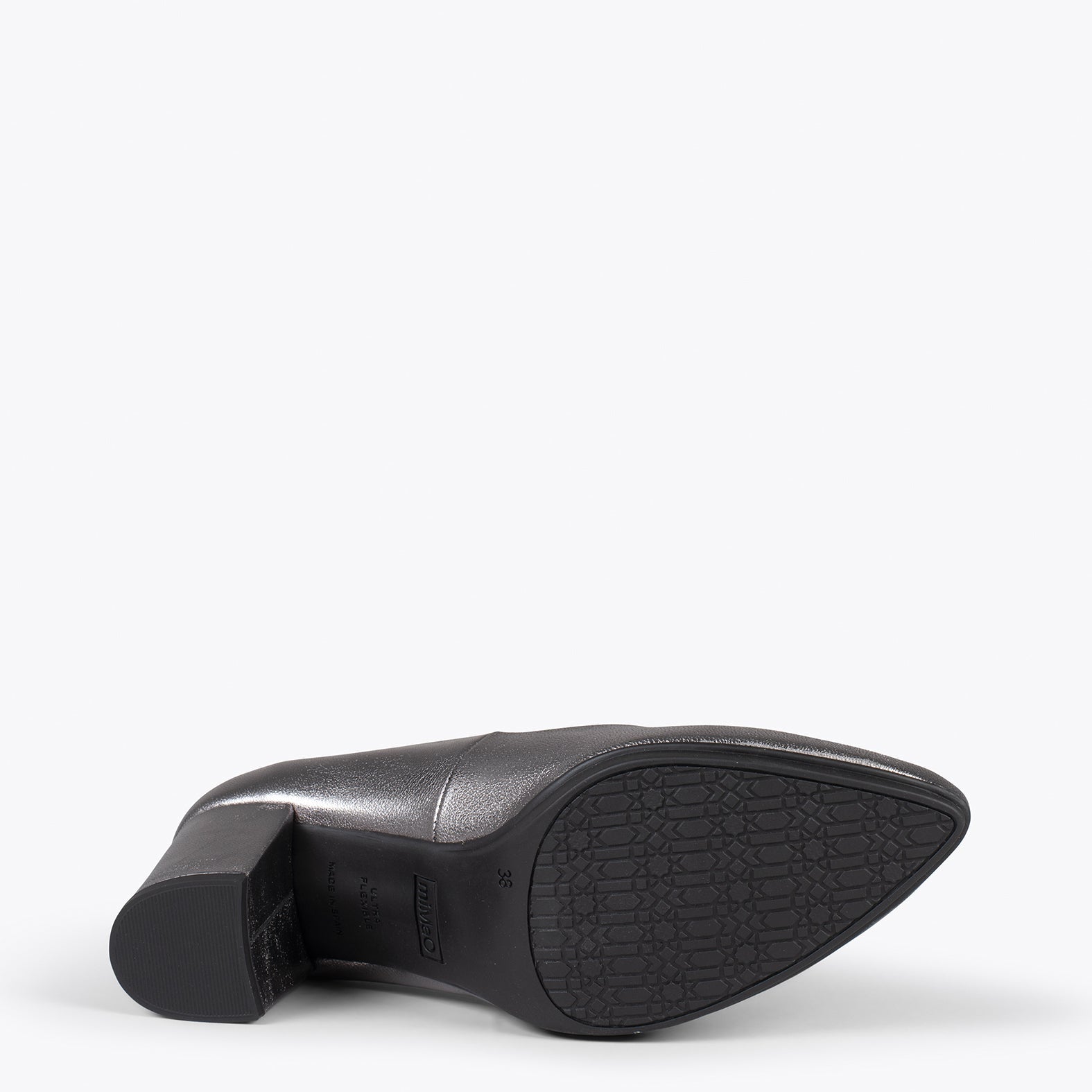 URBAN S SPLASH - Zapatos de piel metalizada PLATEADO