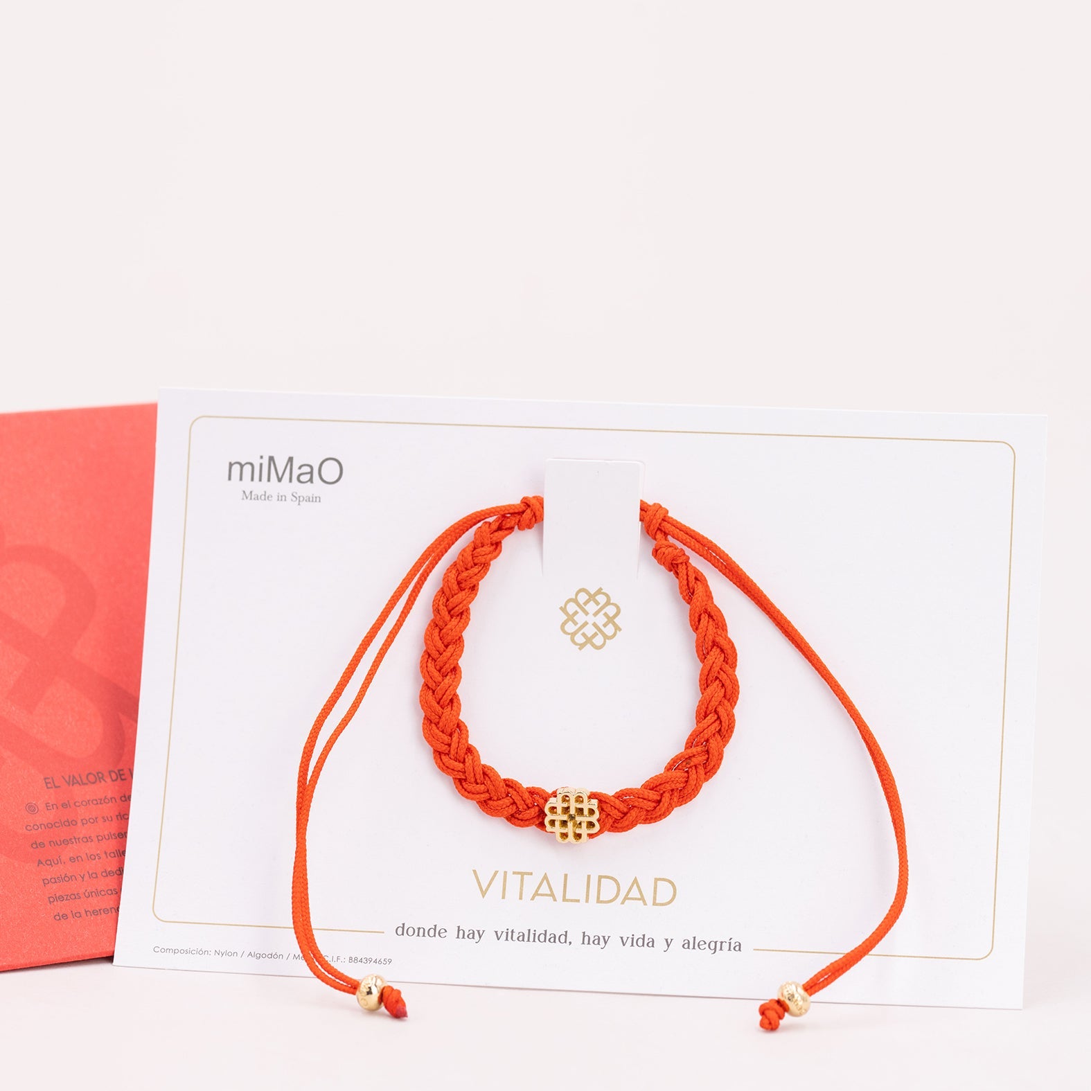 PULSERA NARANJA DE LA VITALIDAD ORO