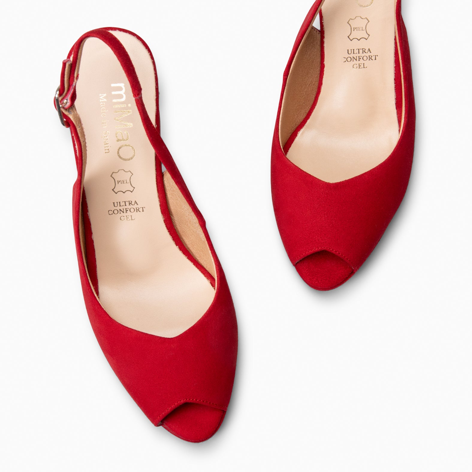 ELSA - Zapatos de tacón alto destalonados ROJO