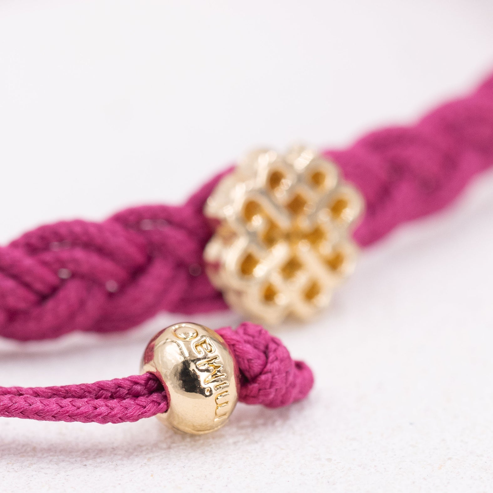 PULSERA BUGANVILLA DE LA FELICIDAD ORO