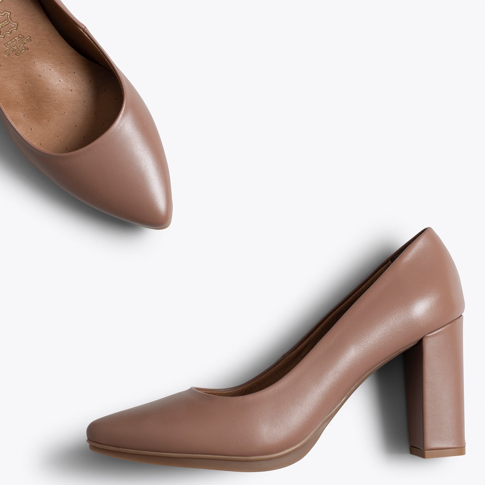 URBAN SALON - Zapatos MAQUILLAJE de piel y tacón alto