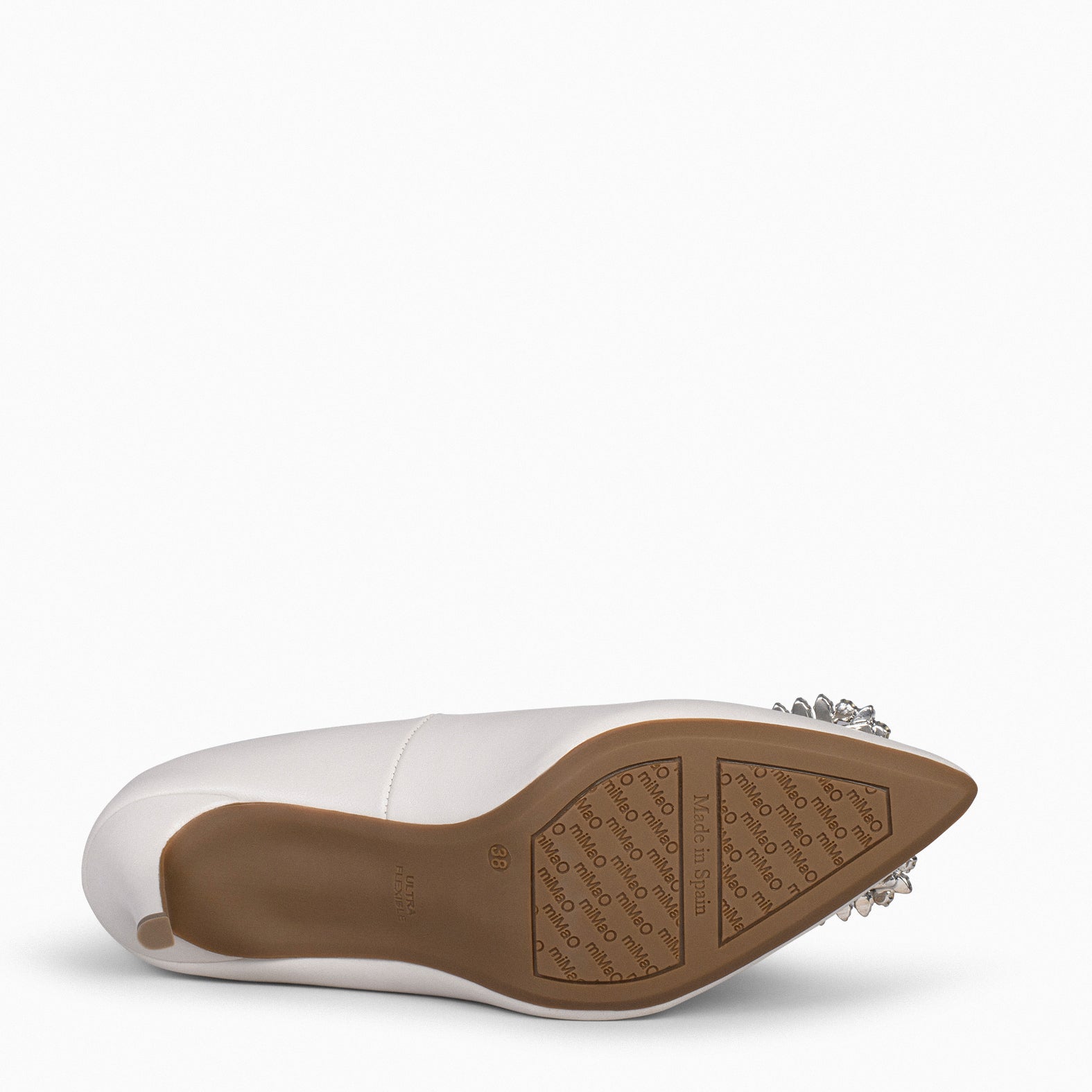 ELLA - Zapatos de tacón de aguja con adorno HUESO