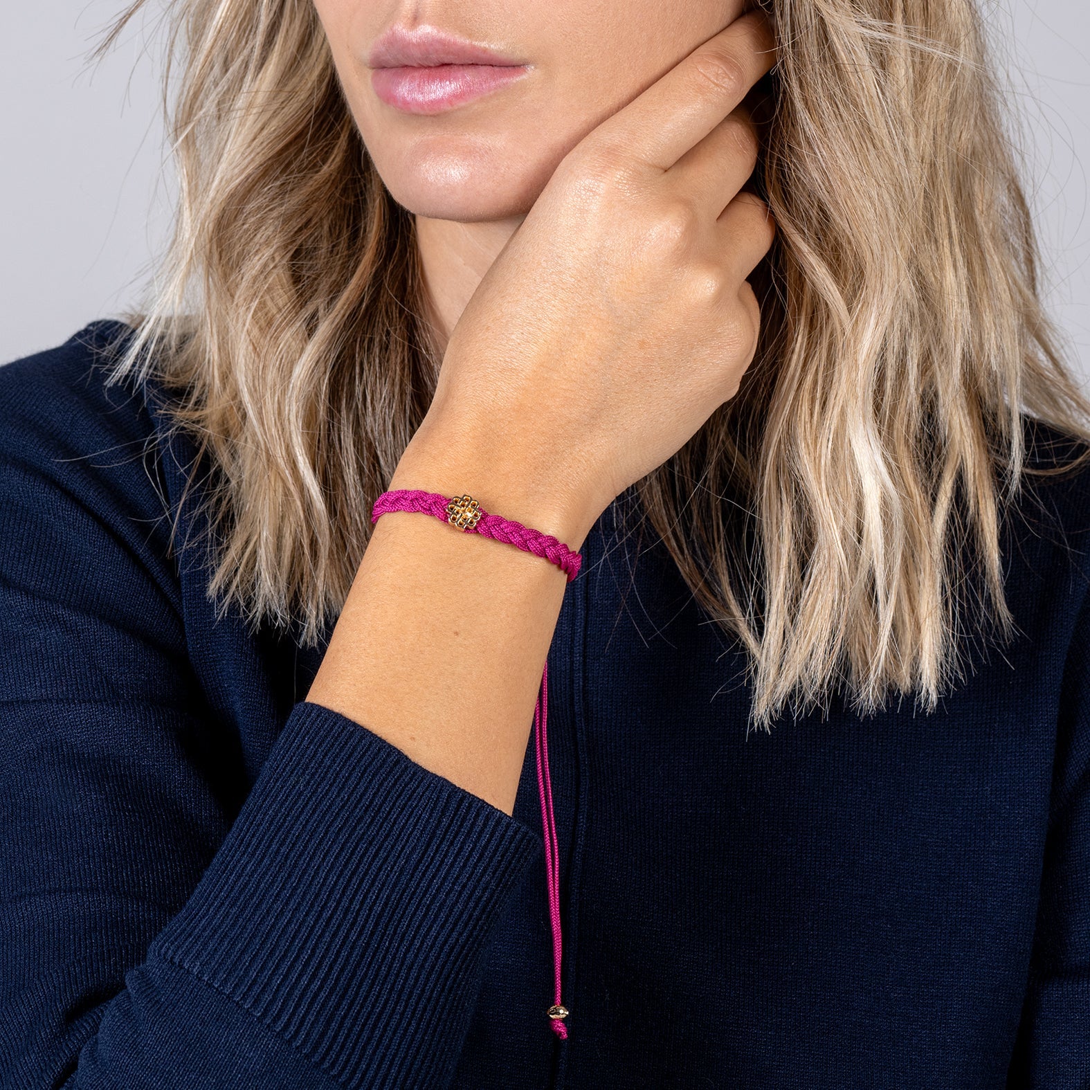 PULSERA BUGANVILLA DE LA FELICIDAD ORO