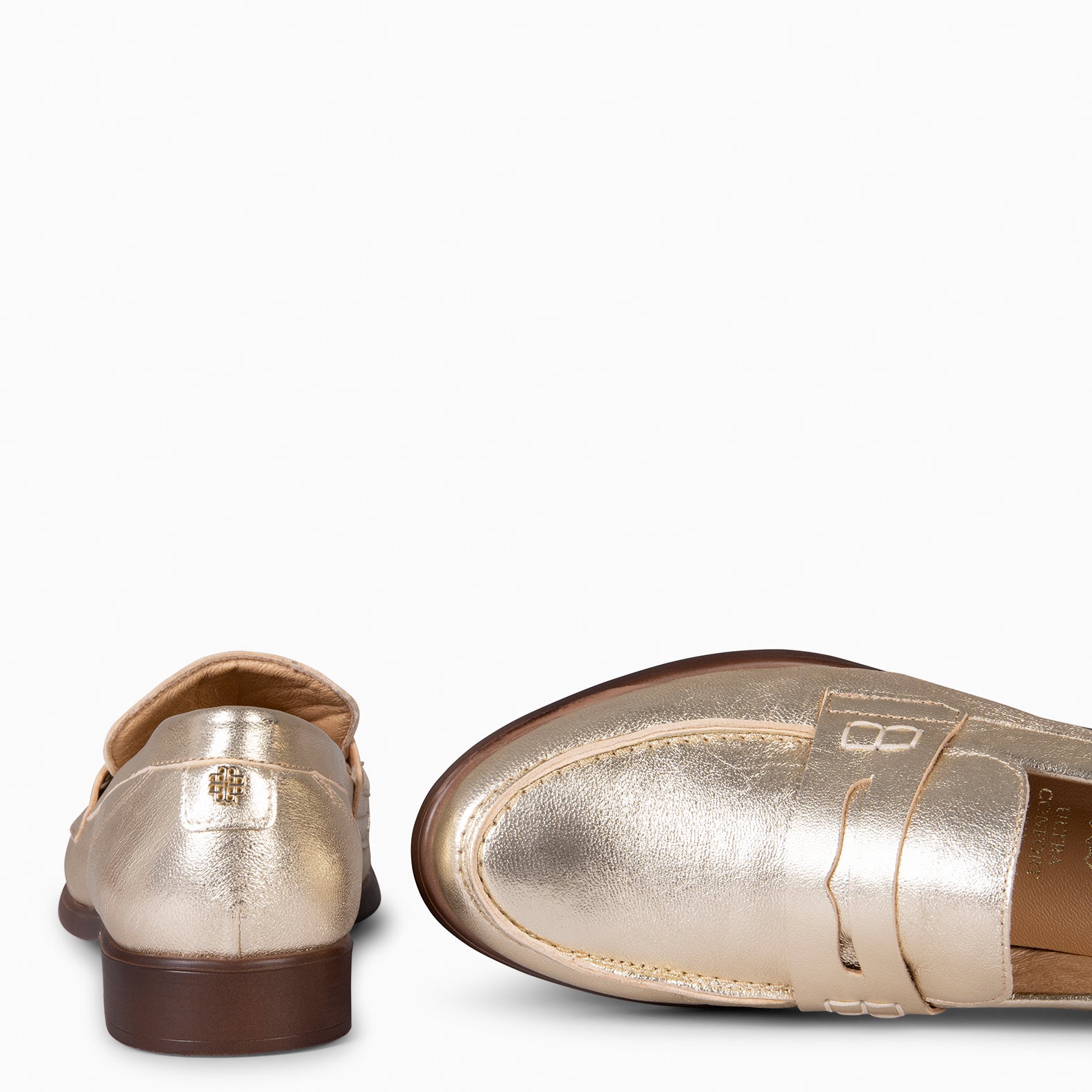 ABBY - MOCASÍN ELEGANTE DE NAPA PLATINO