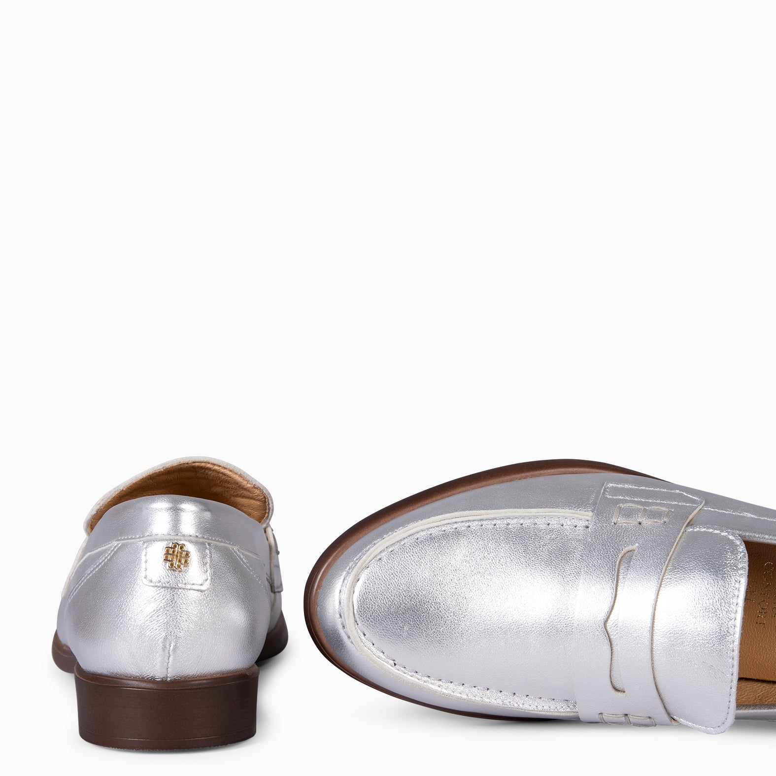 ABBY - MOCASÍN ELEGANTE DE NAPA PLATA