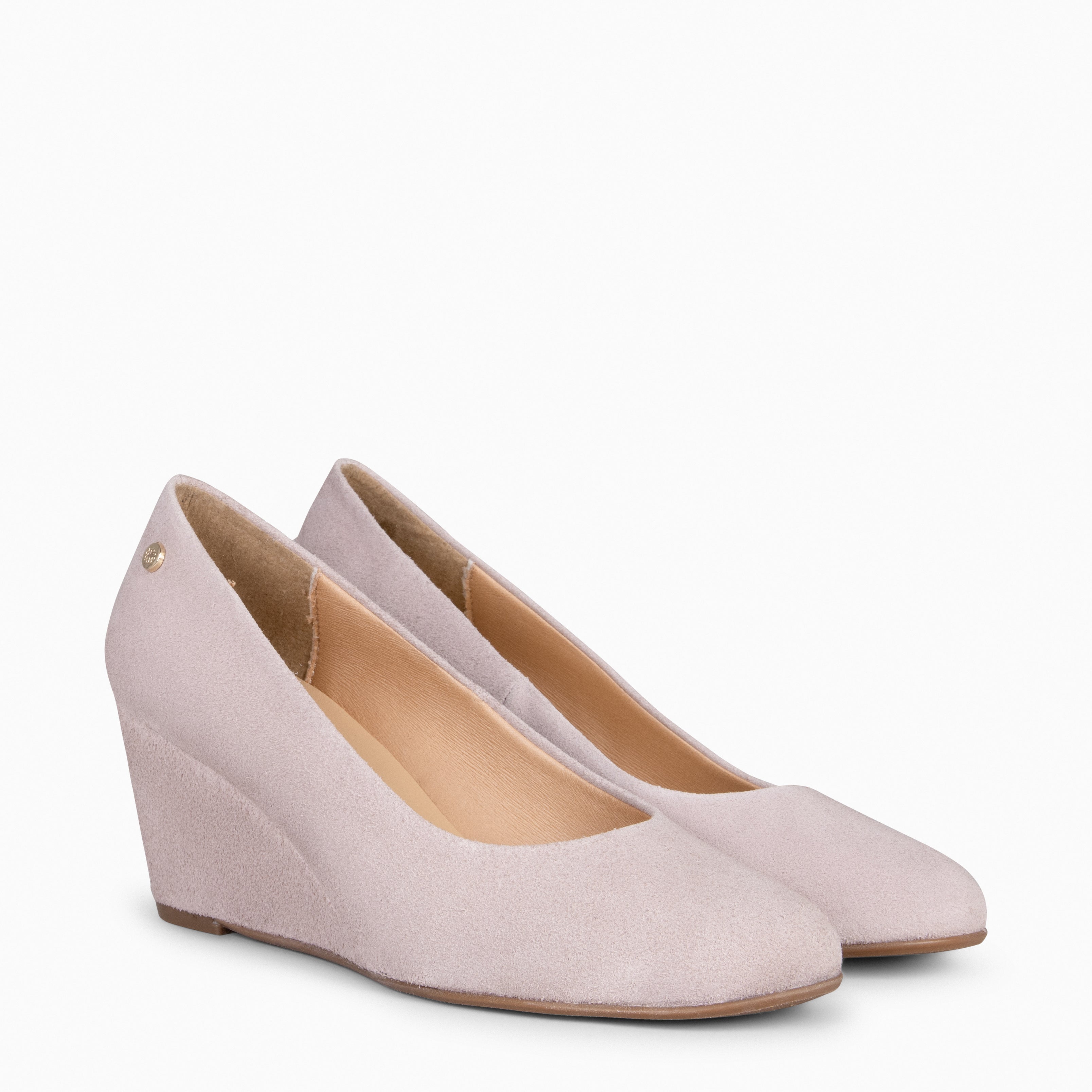 REDONDO CUÑA – Zapato de mujer con cuña NUDE