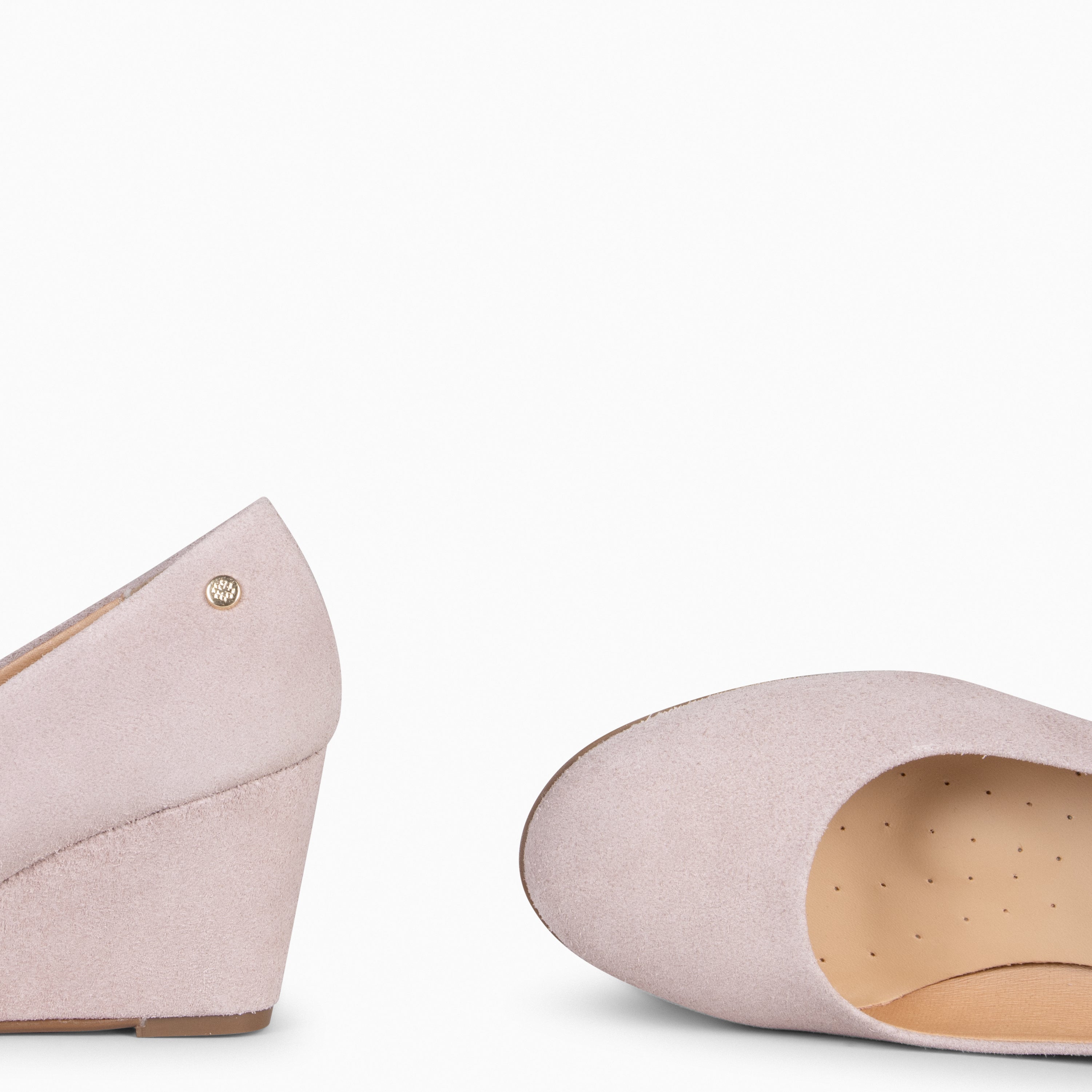 REDONDO CUÑA – Zapato de mujer con cuña NUDE