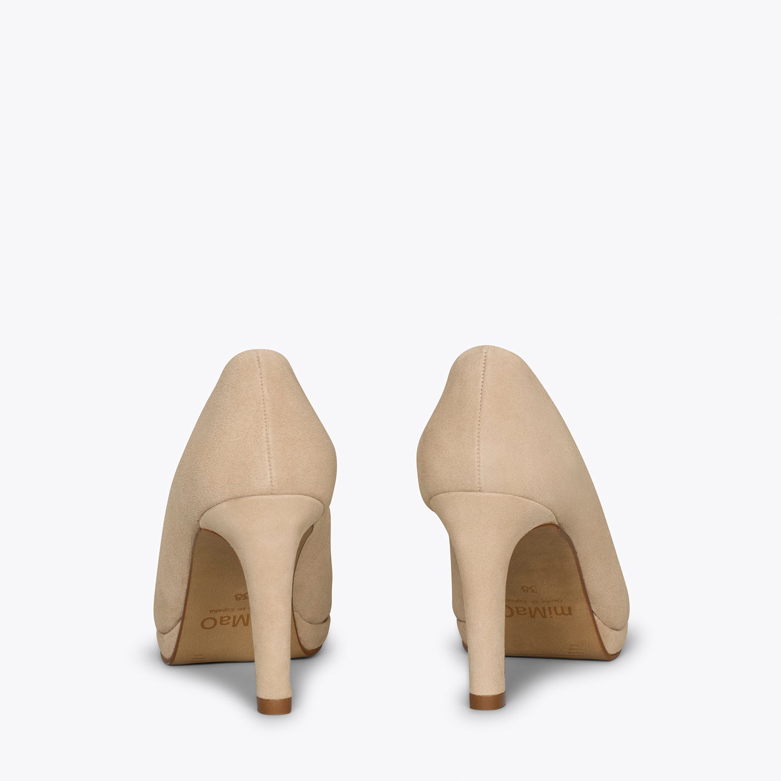 PLATAFORMA - Zapatos de tacón alto y plataforma CAMEL