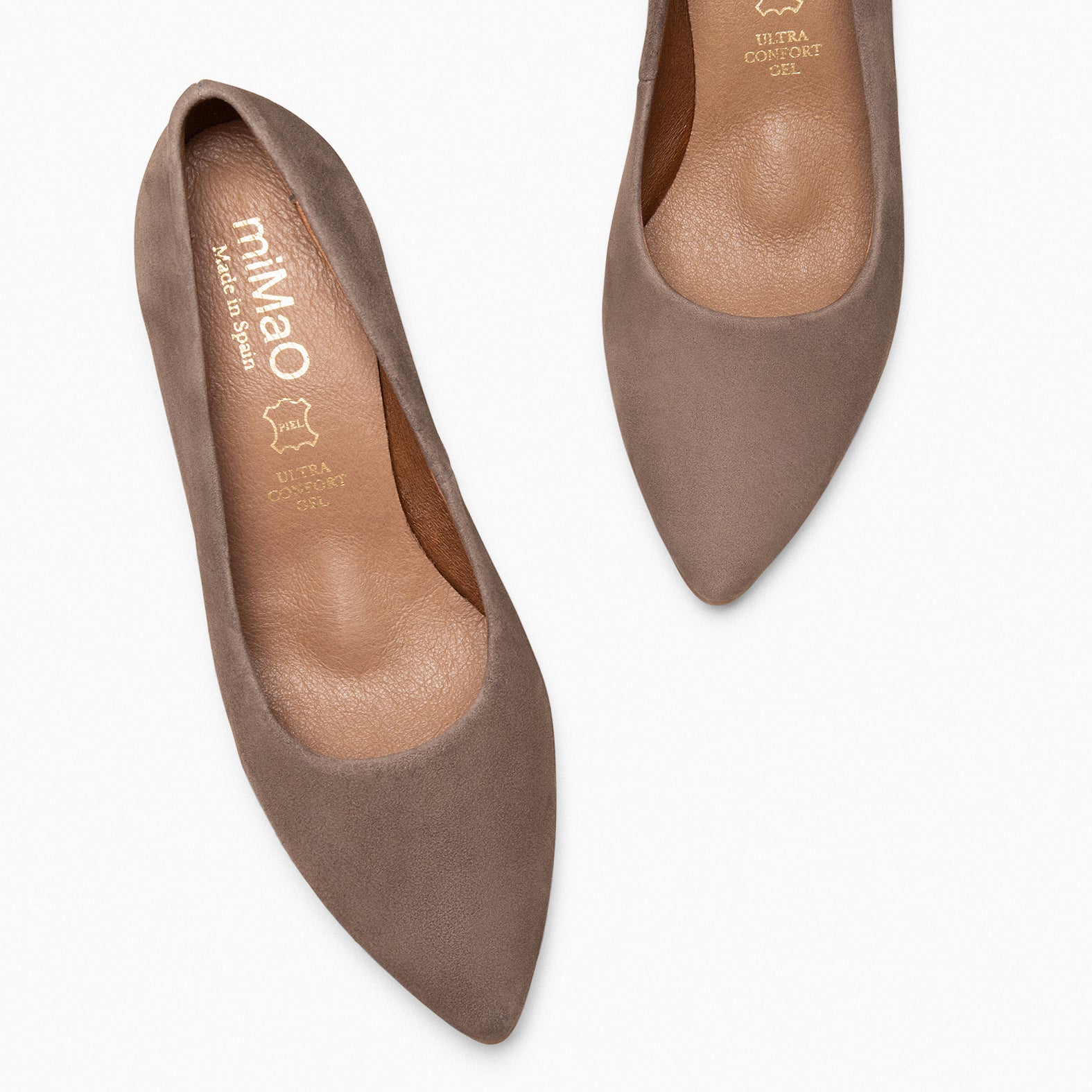 URBAN S - Zapatos de tacón medio de ante TAUPE