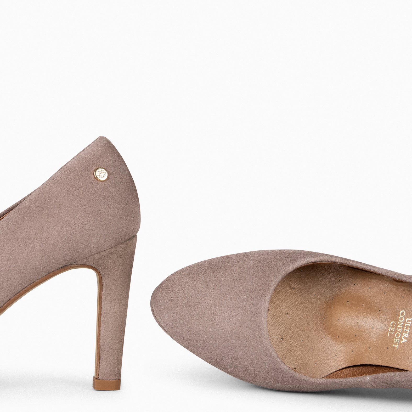 PLATAFORMA - Zapatos de tacón alto y plataforma en TAUPE