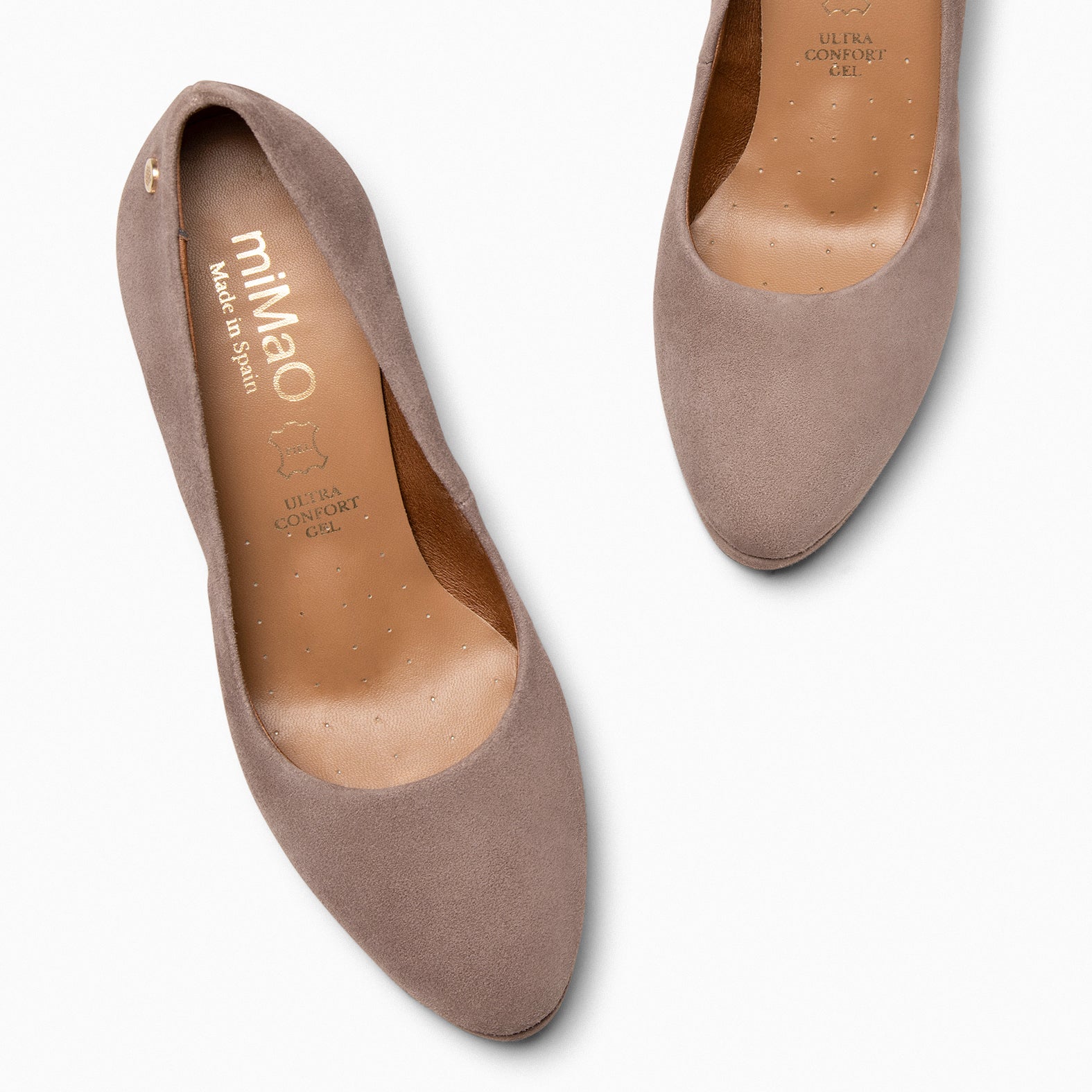 PLATAFORMA - Zapatos de tacón alto y plataforma en TAUPE