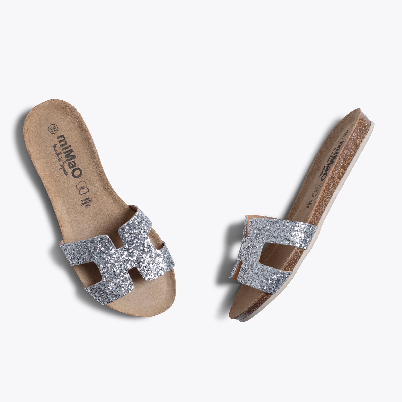 FASHION- Chancla BIO PLATA - Glitter