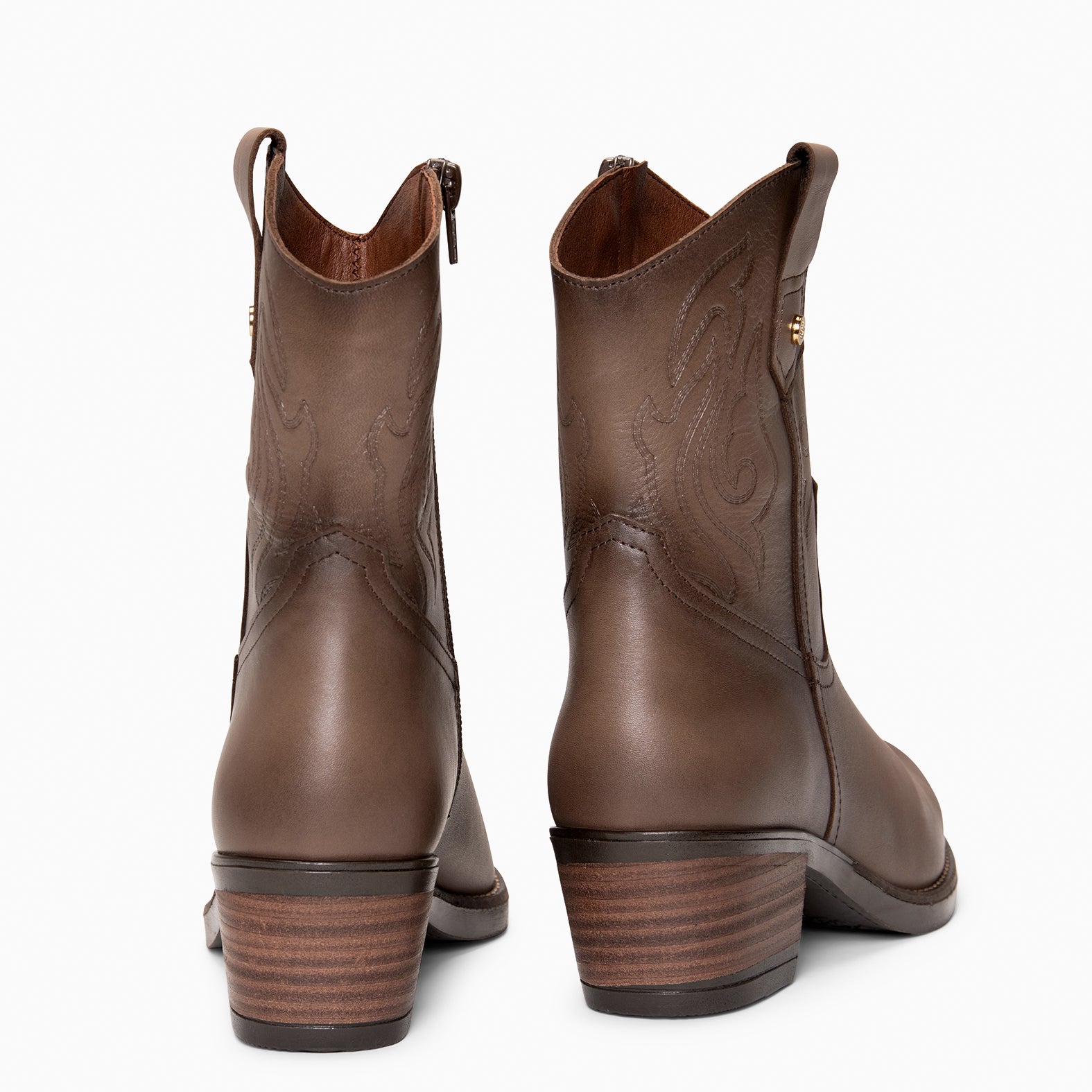 CYRUS - Botines cowboy TAUPE