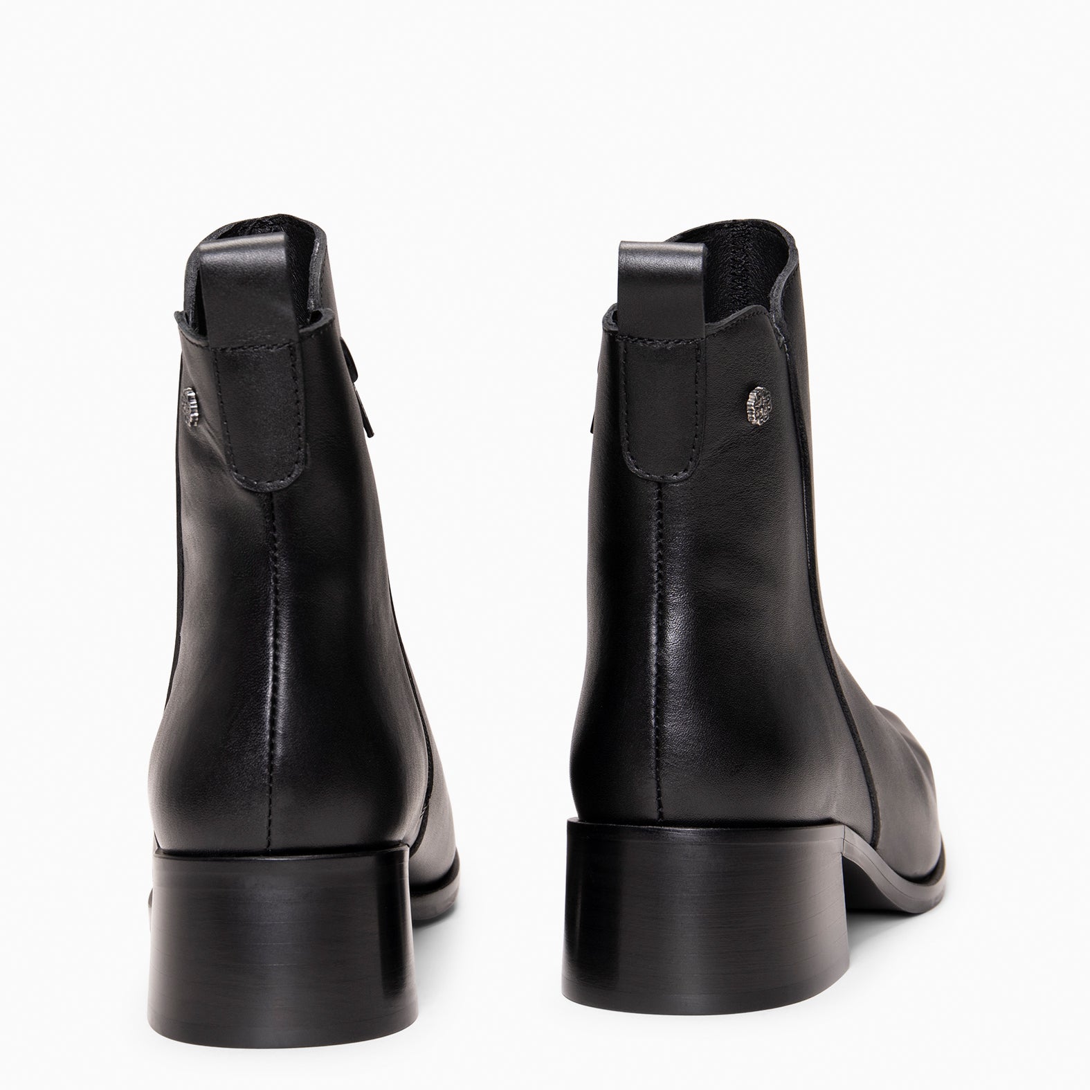 BERLIN - Botines bajos de mujer de piel NEGRO
