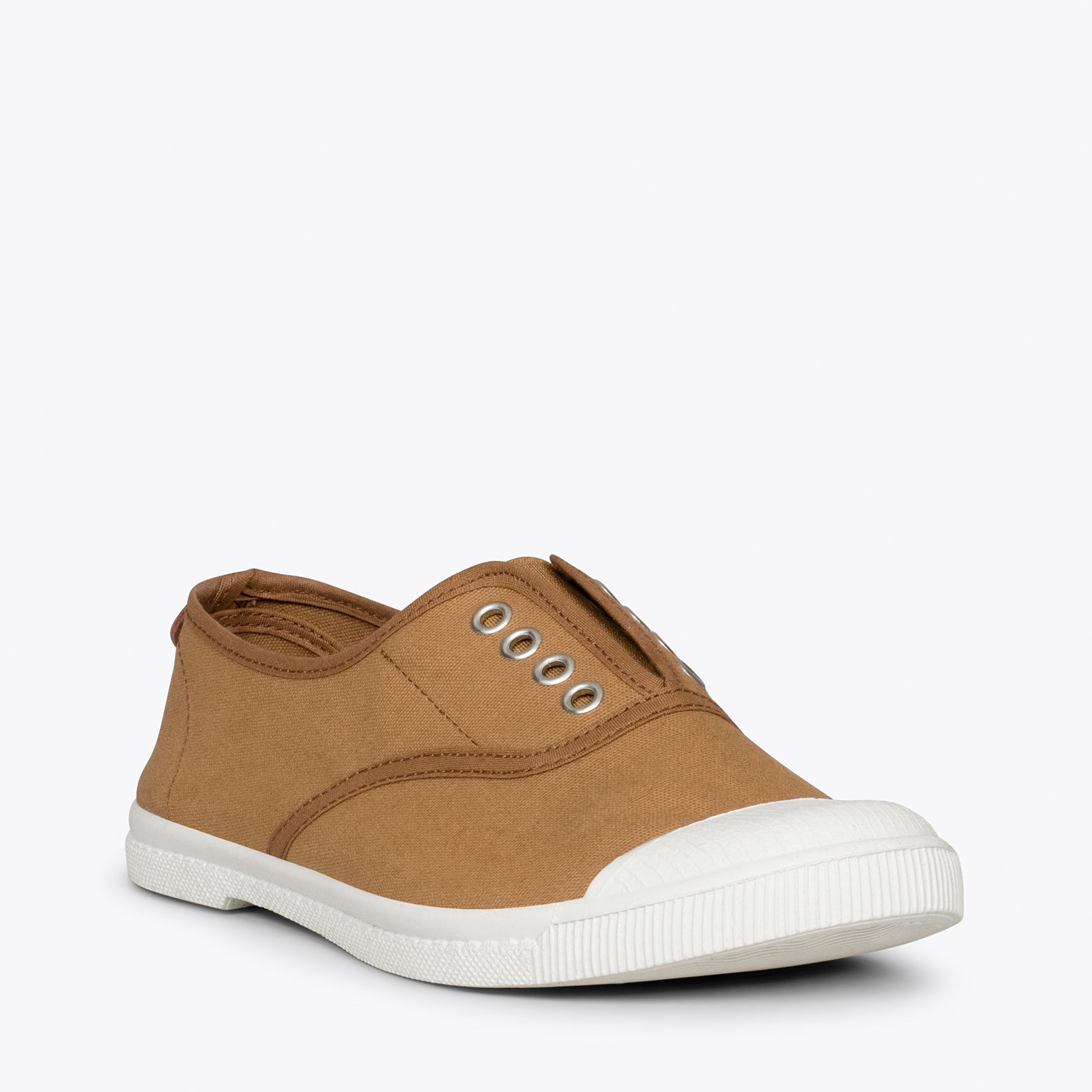 WAY - Zapatillas sin cordones de lona MARRÓN