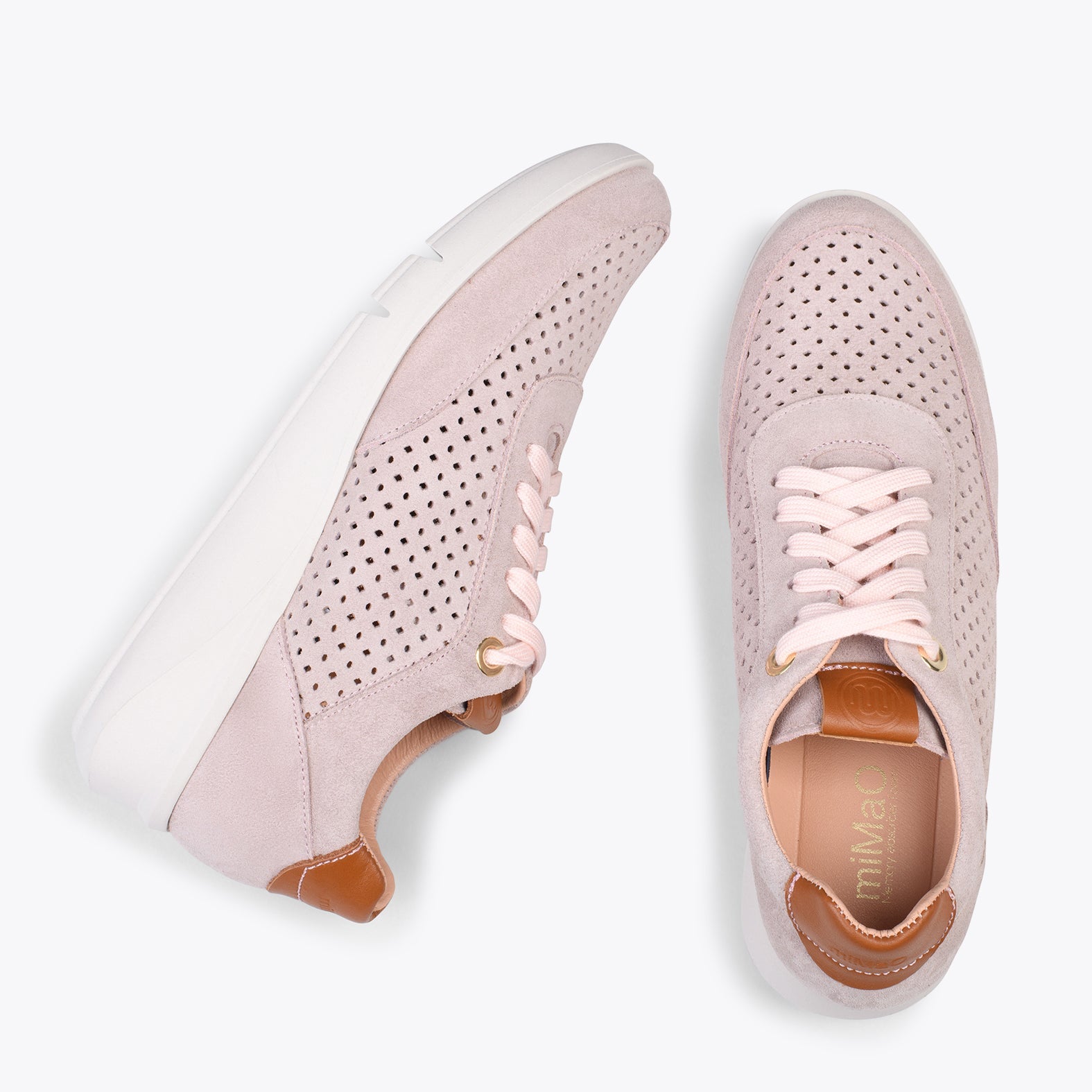 BLUCHER DEPORTIVO - Zapatillas con cuña para mujer NUDE