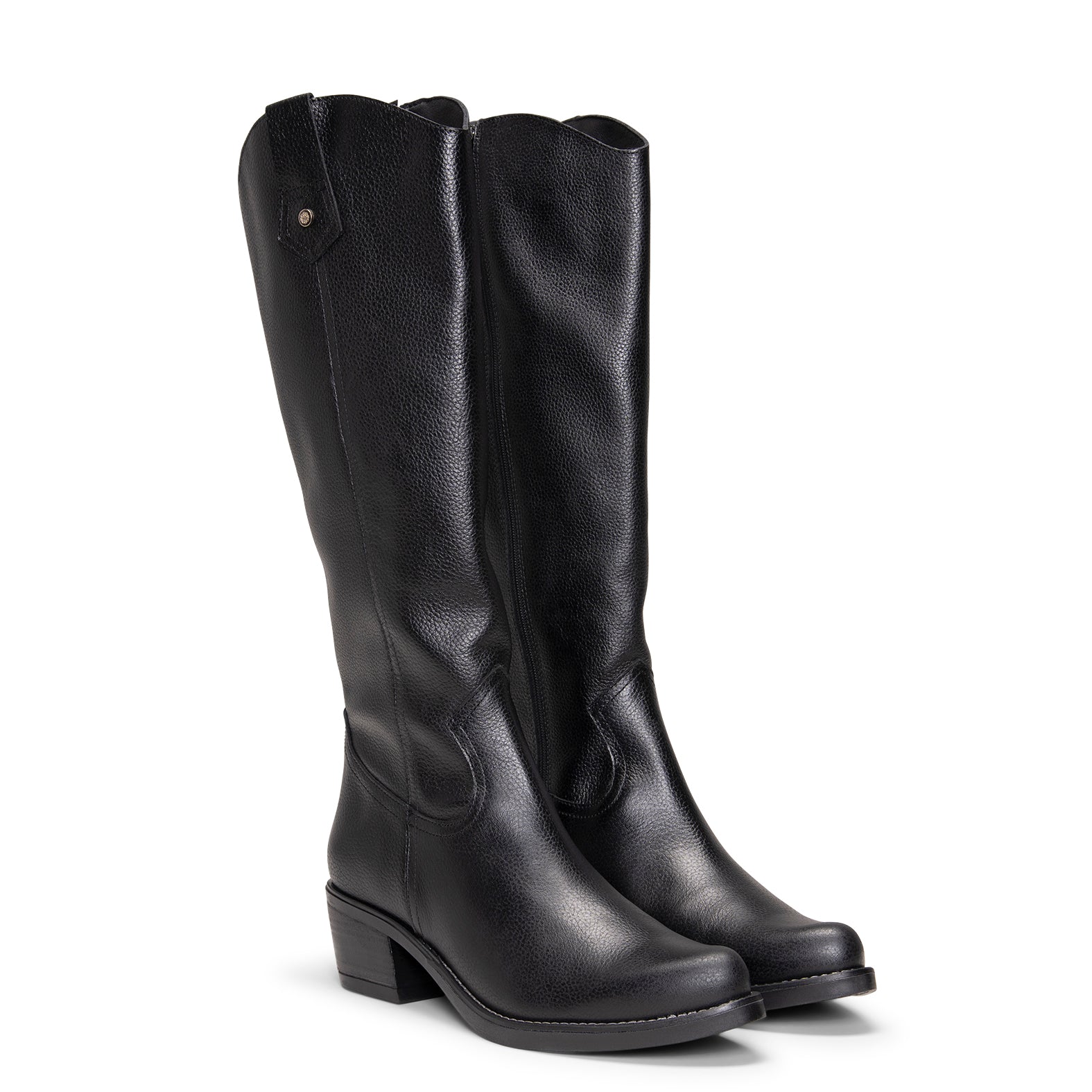 VALLEY - Botas altas de tacón NEGRO