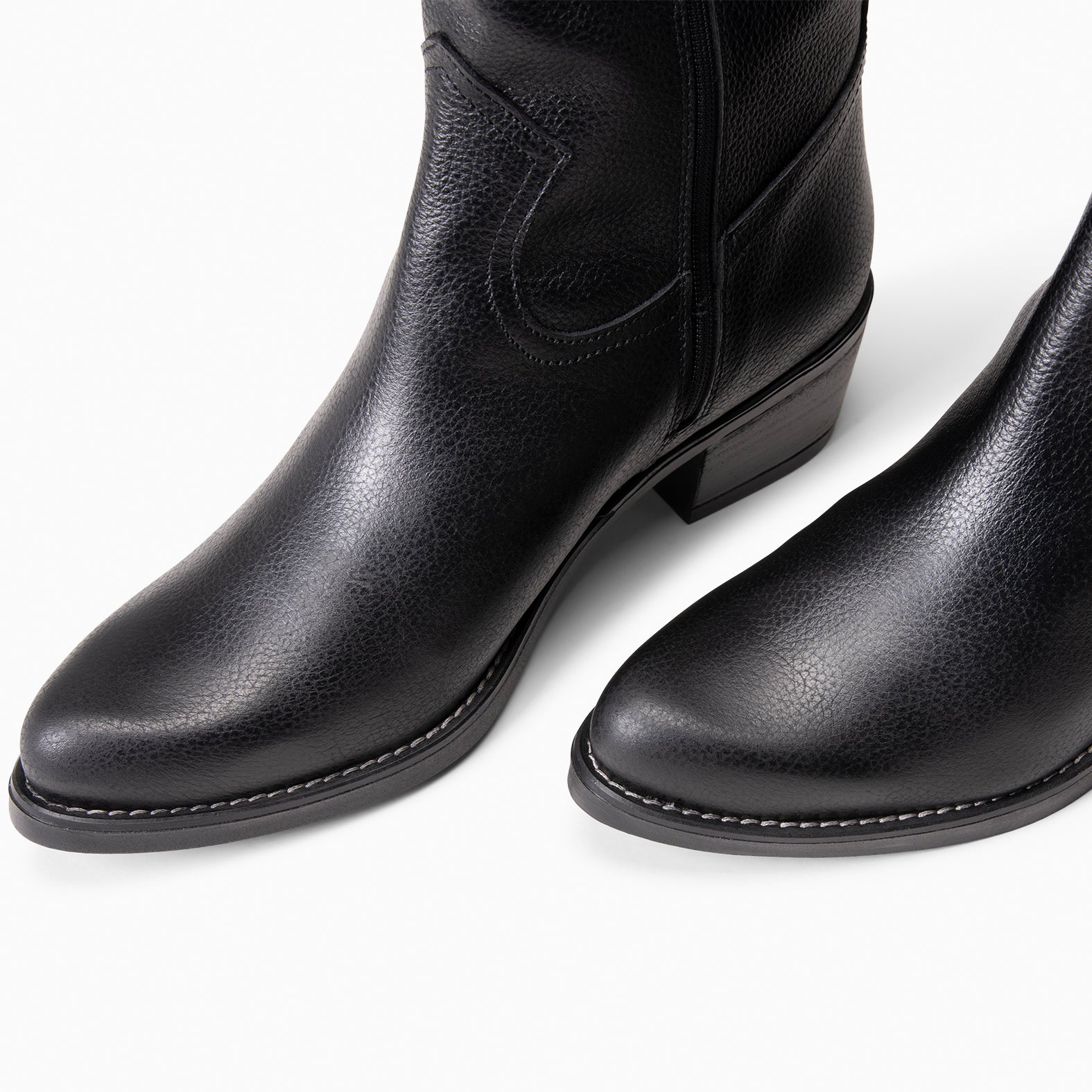 VALLEY - Botas altas de tacón NEGRO