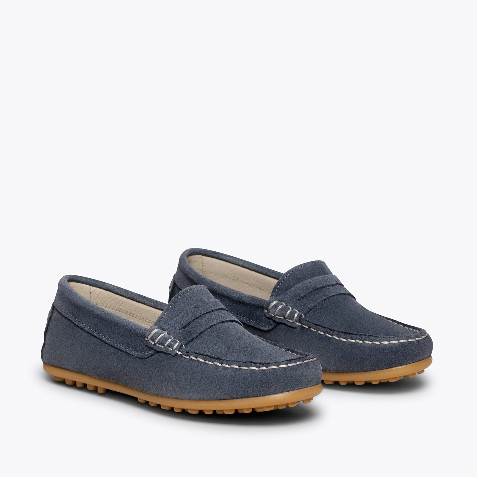 MOCASÍN Mocasines JEANS para niños de piel