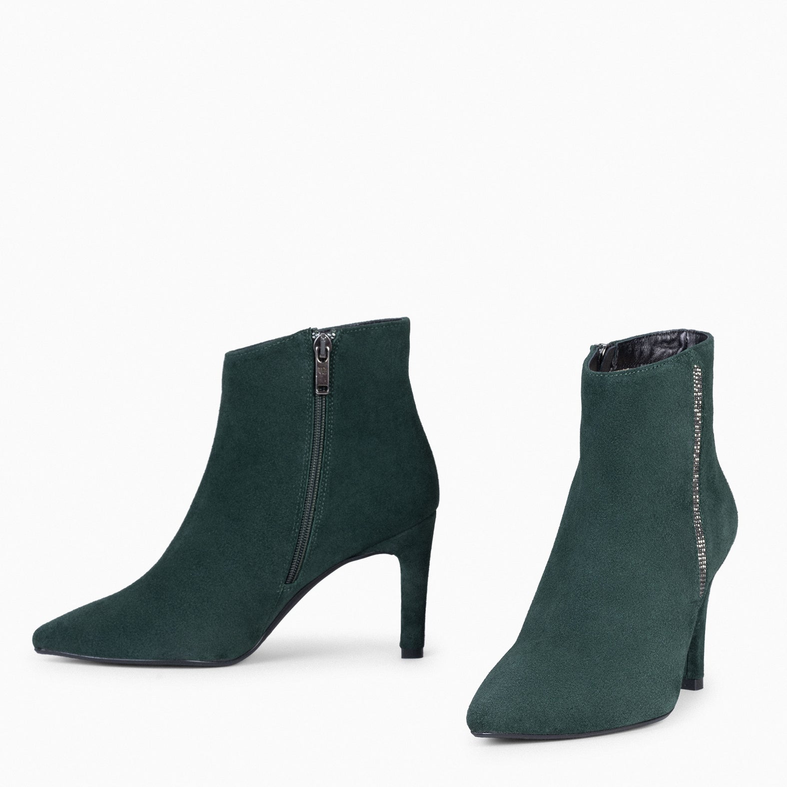 BOTÍN GLAM - Botines de tacón fino VERDE