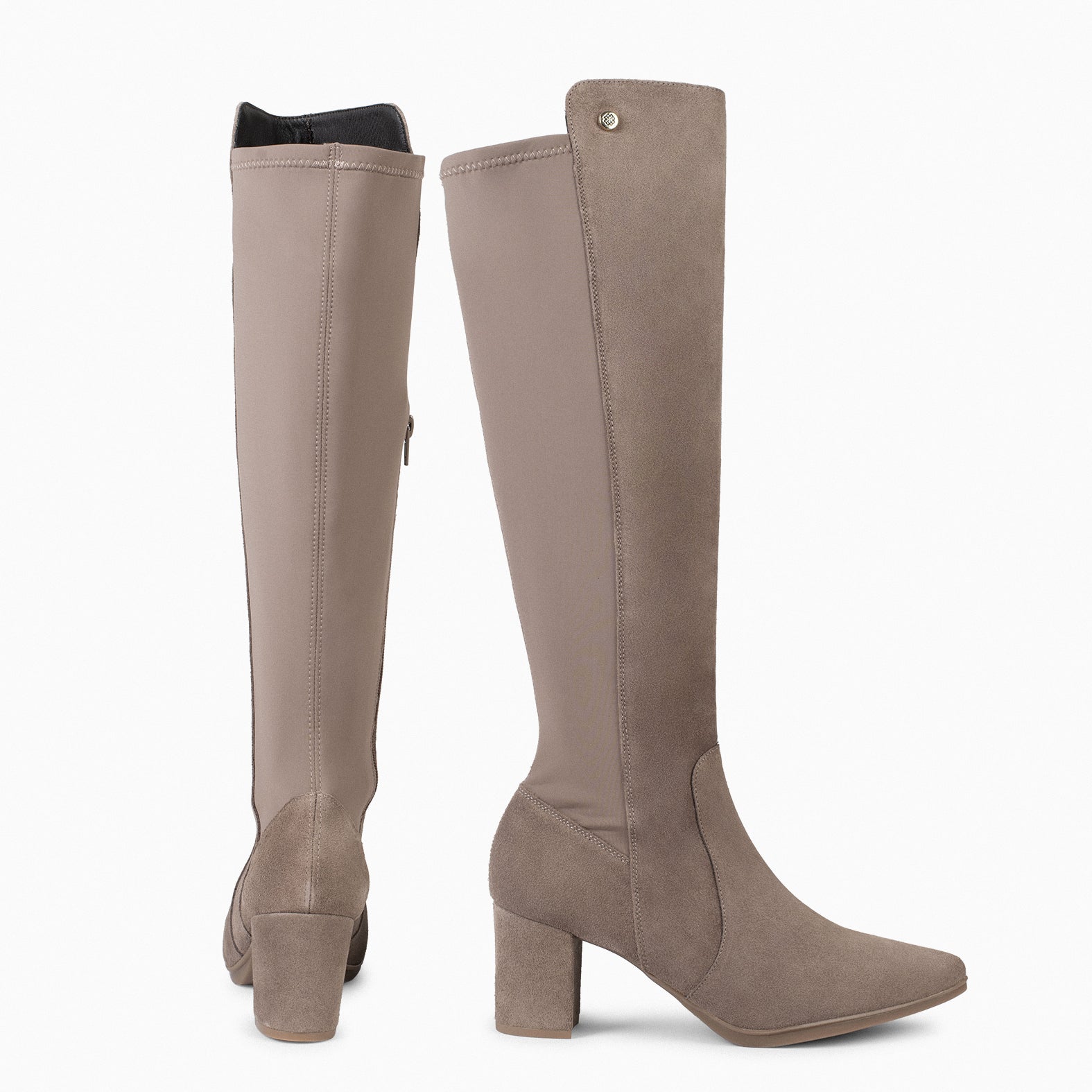 SUNSET – Botas con Tacón TAUPE