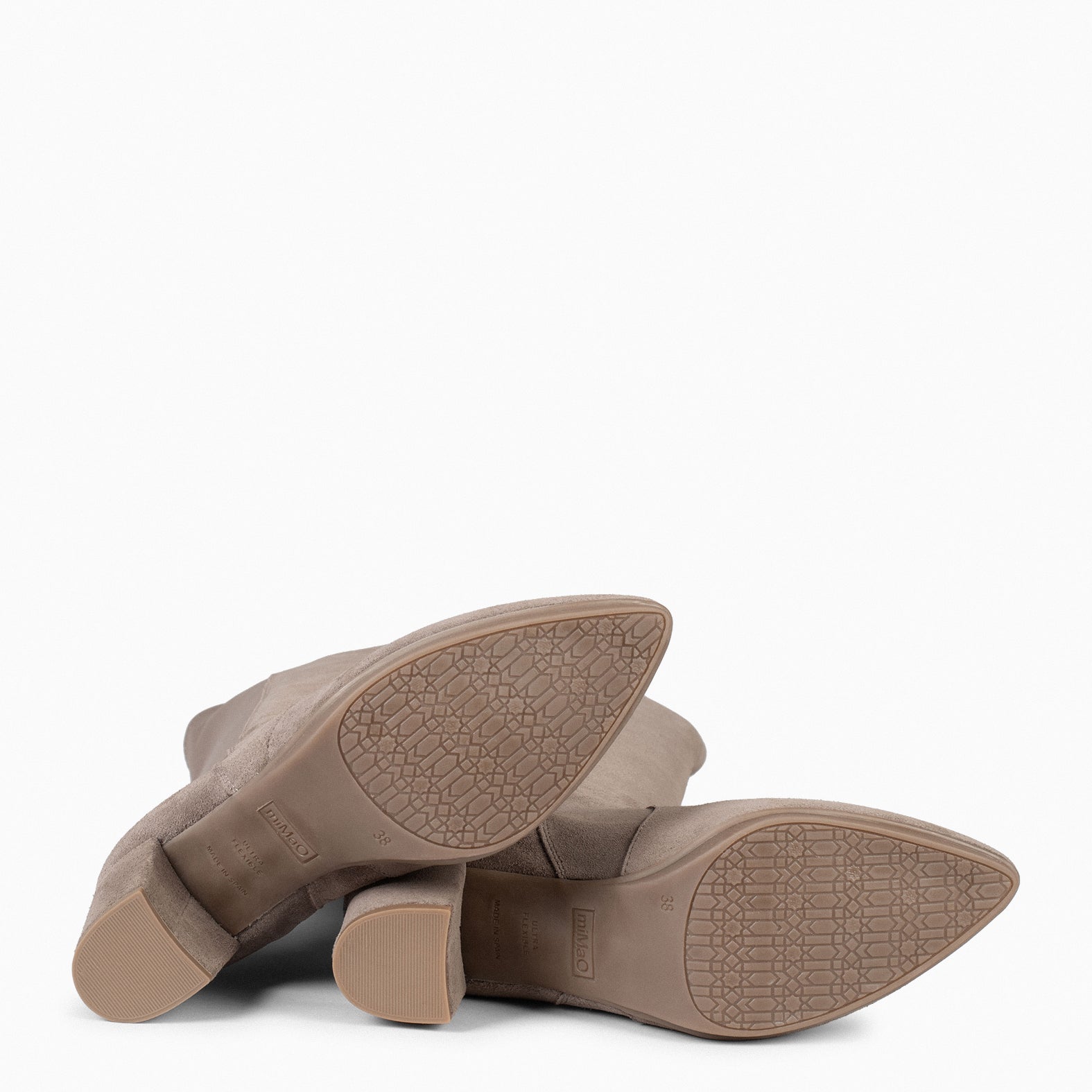 SUNSET – Botas con Tacón TAUPE