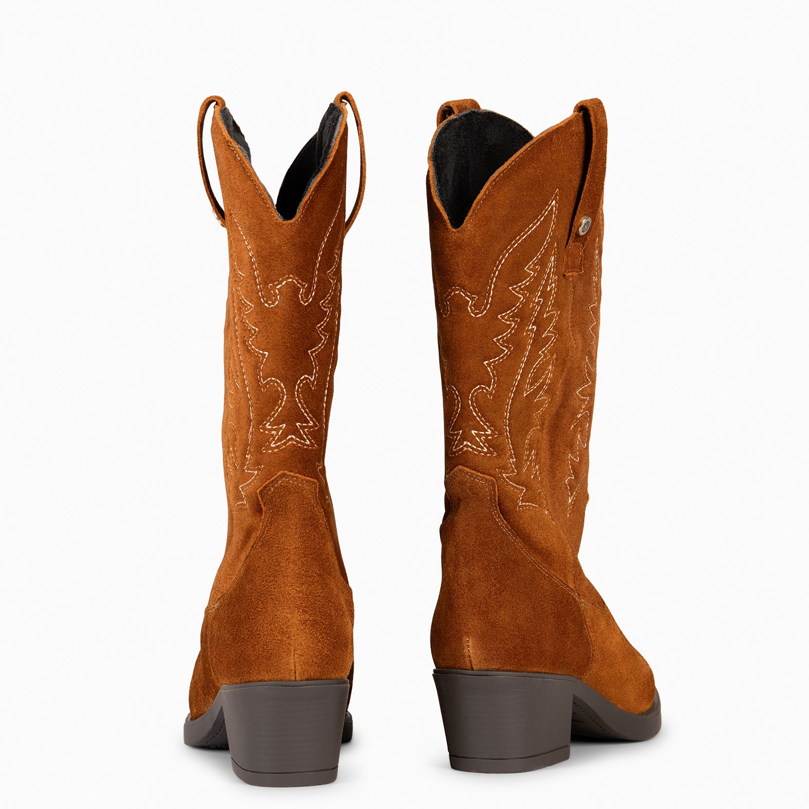 UTAH - Botas Cowboy bordado COÑAC