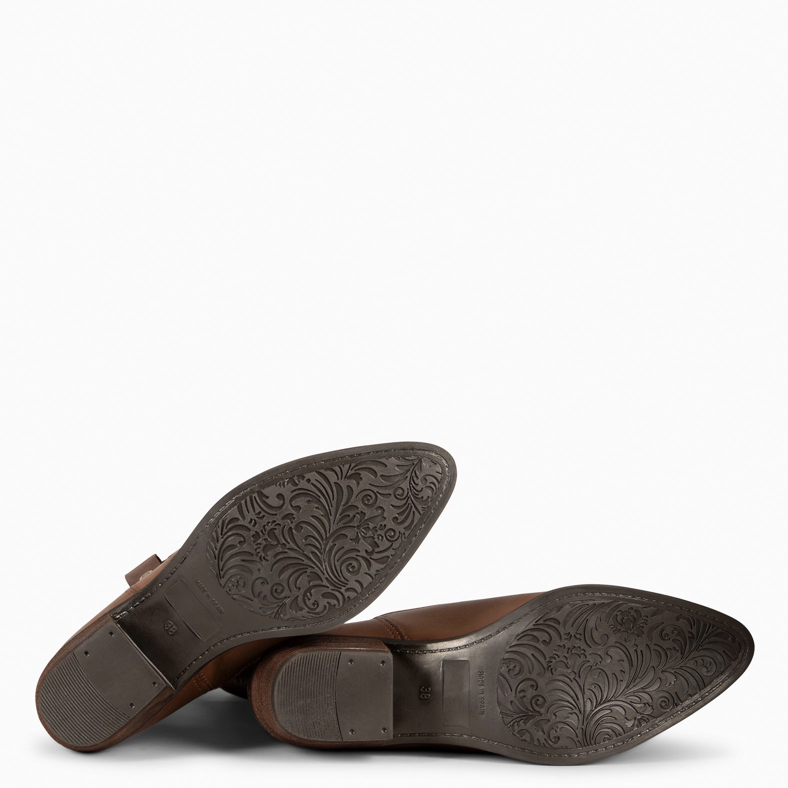 UTAH - Botas Cowboy bordado MARRON