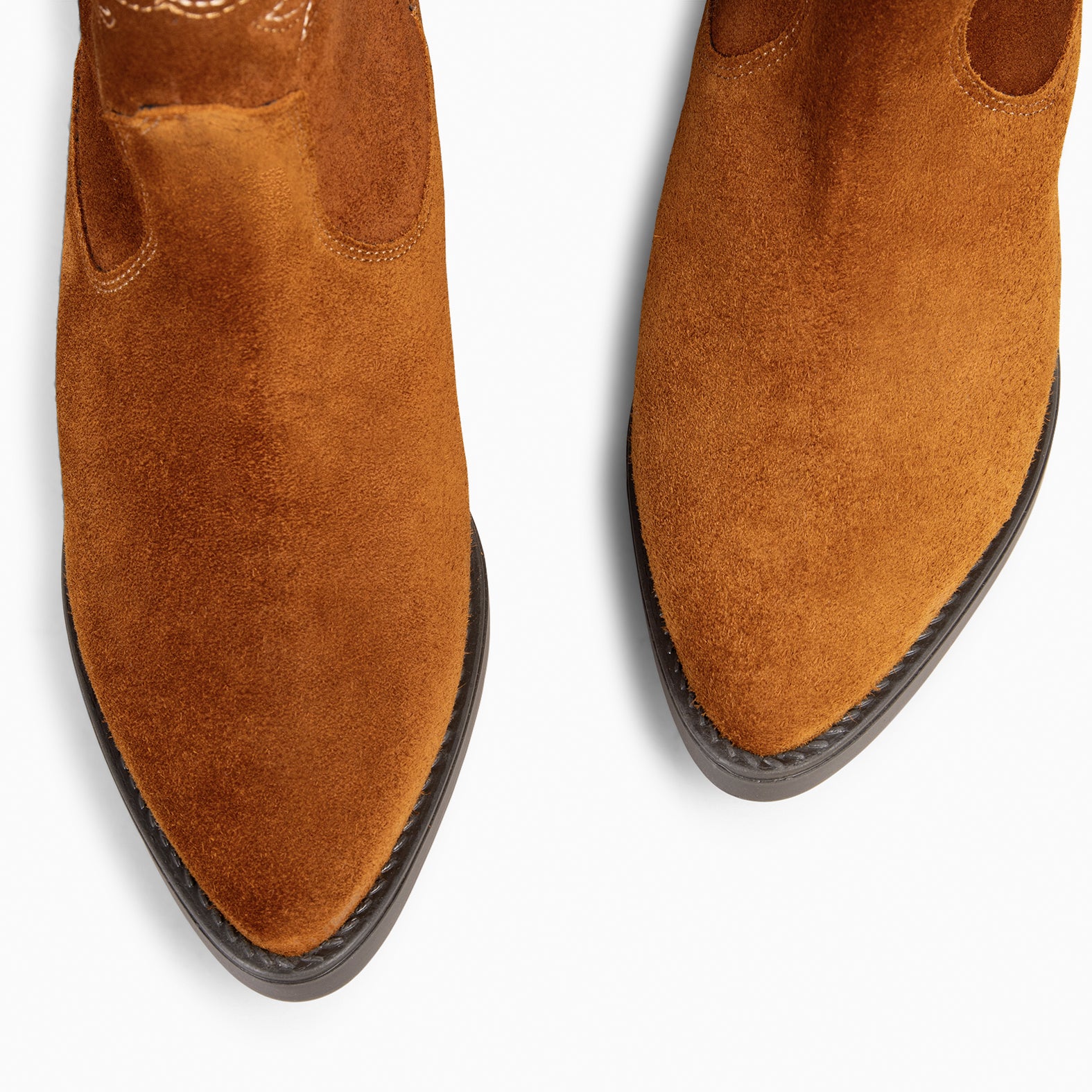 UTAH - Botas Cowboy bordado COÑAC