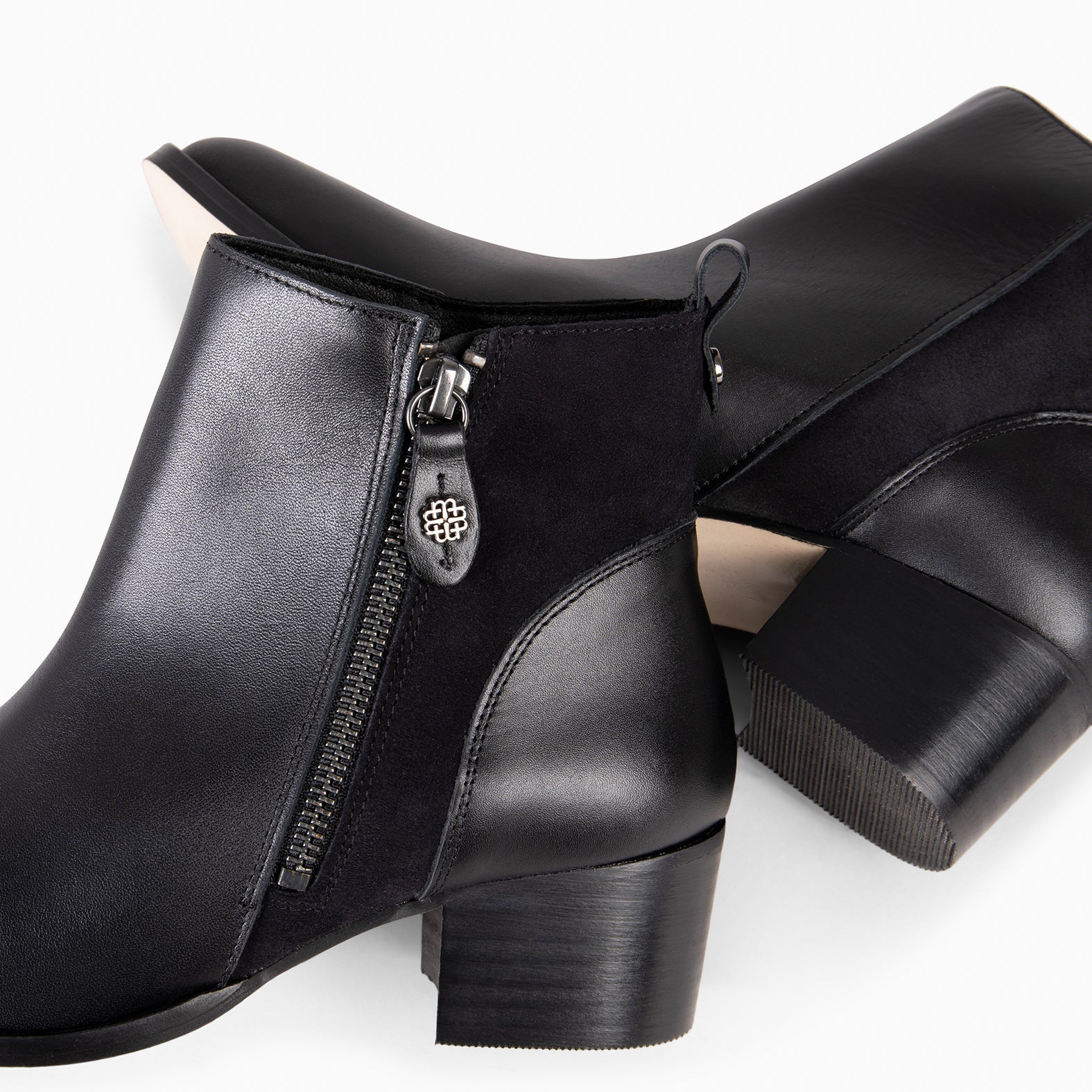 REBECA - Botines de tacón NEGRO