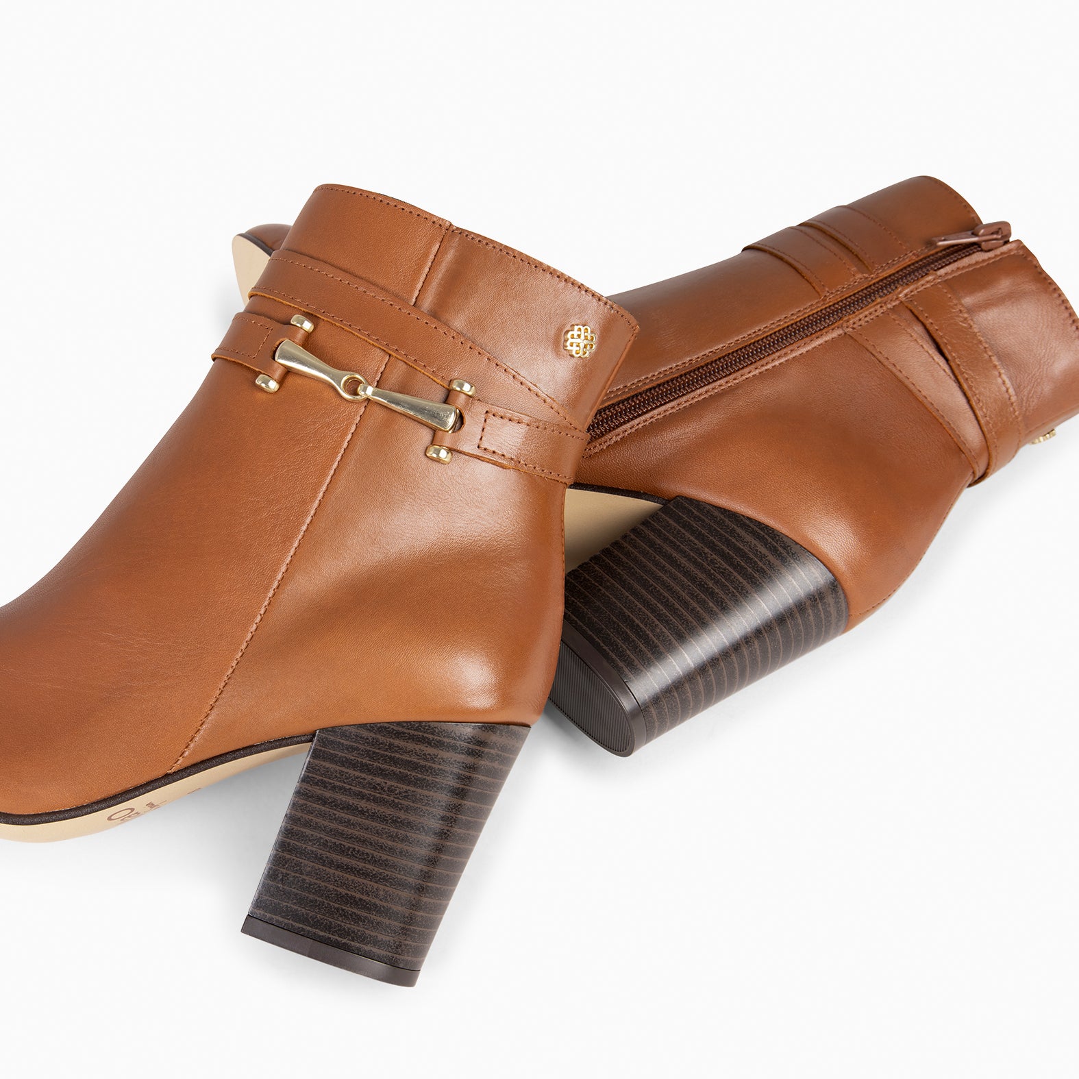 PALACE – Botin con tacón CAMEL